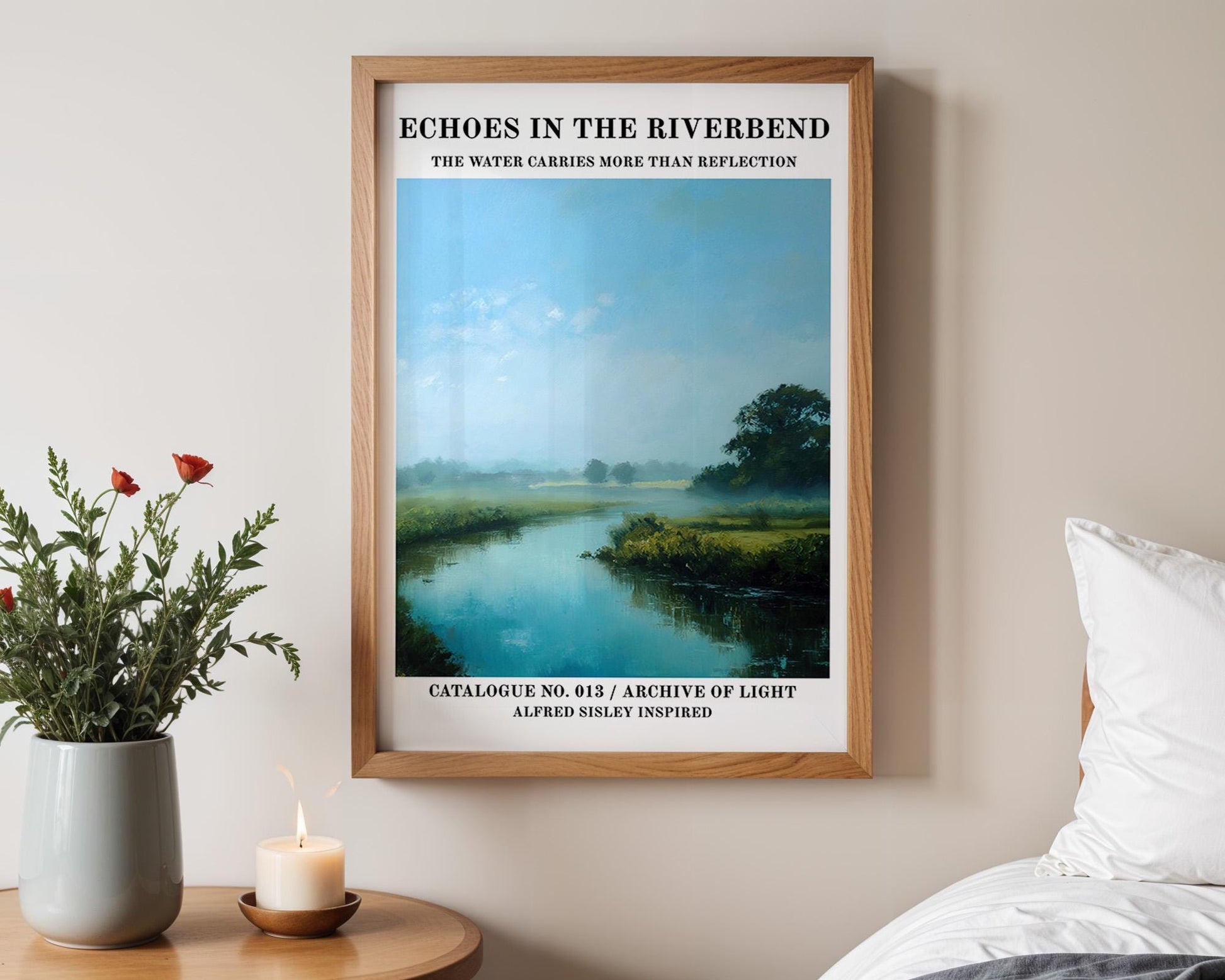 Gallery Wall Art | Impressionist Riverbend Art Print