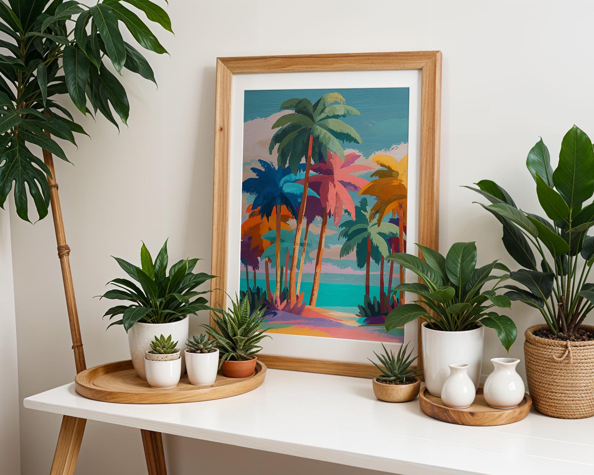 Dopamine Decor | Tropical Palm Abstract Decor