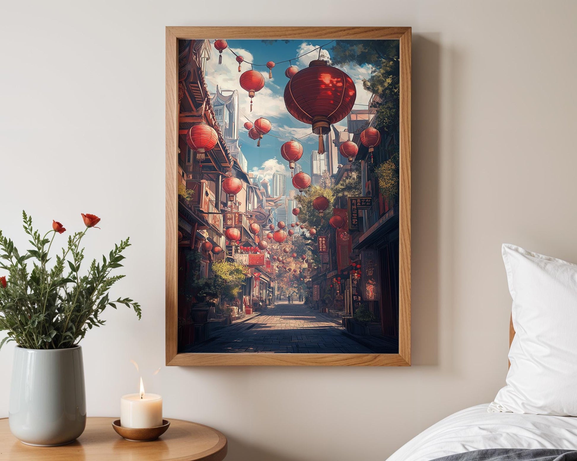 Japanese Wall Art | Japanese Cityscape Poster