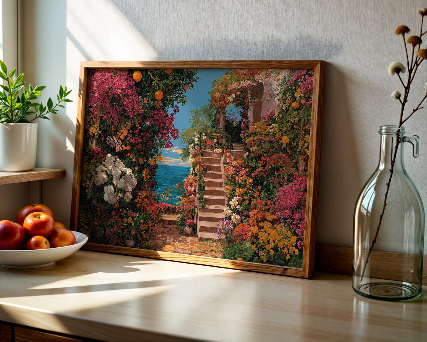 Maximalist Flower Wall Art | Colorful Abstract Floral Print