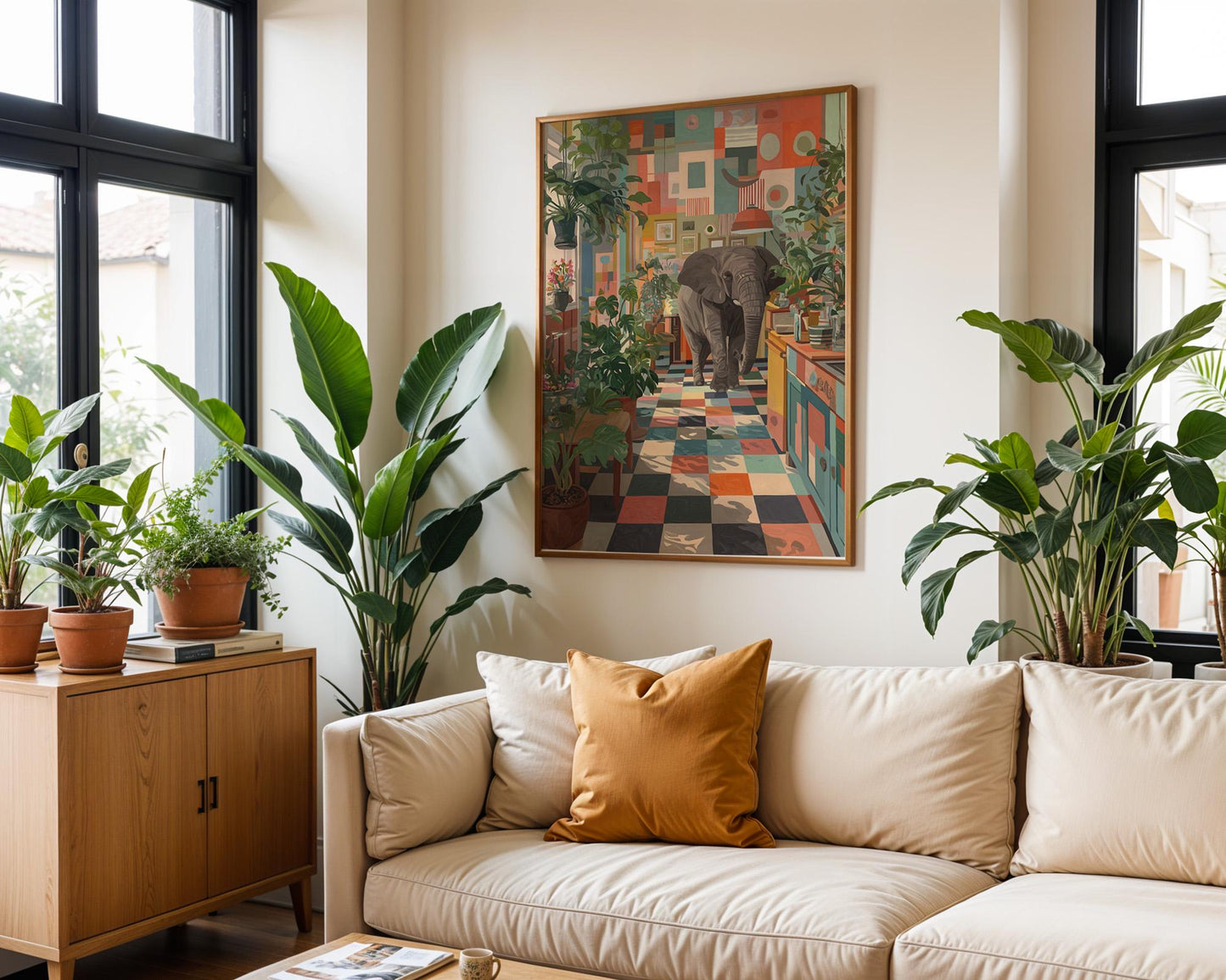 Dopamine Decor | Retro Elephant Decor