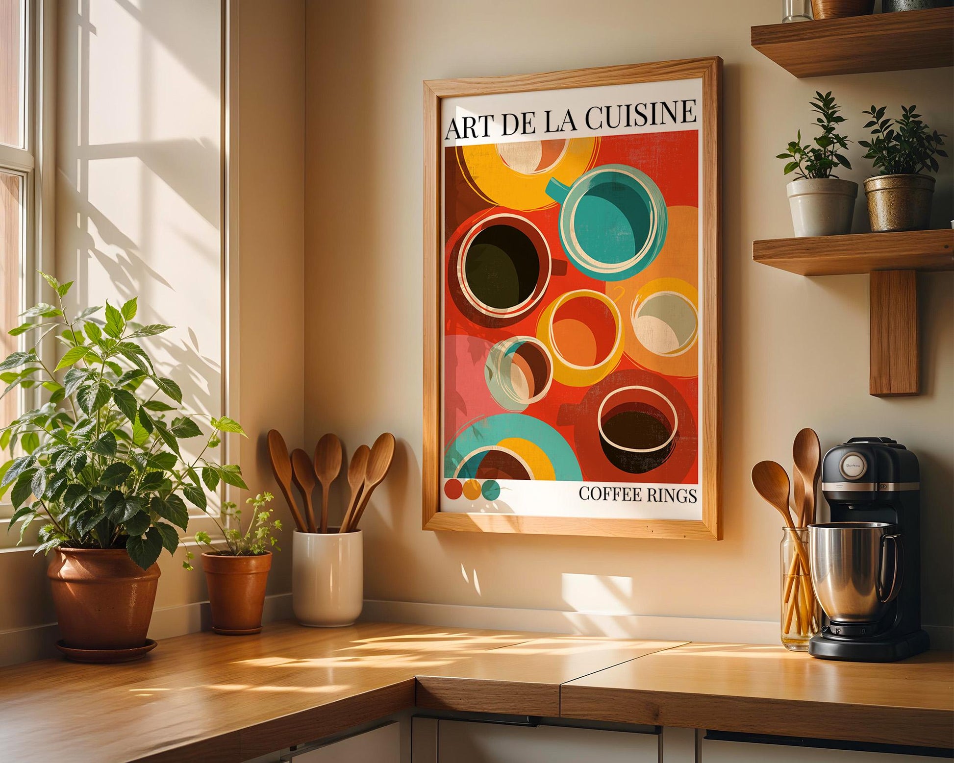 Kitchen Wall Art | Coffee Rings Wall Art