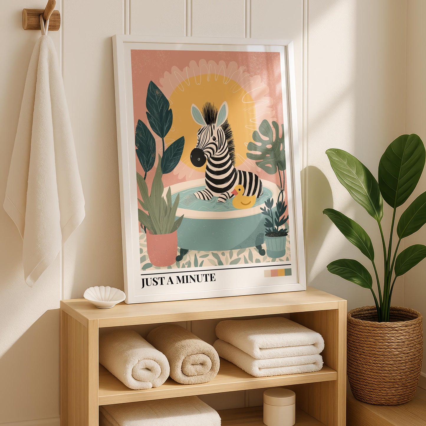 Bathroom Wall Art | Zebra Bathroom Wall Art