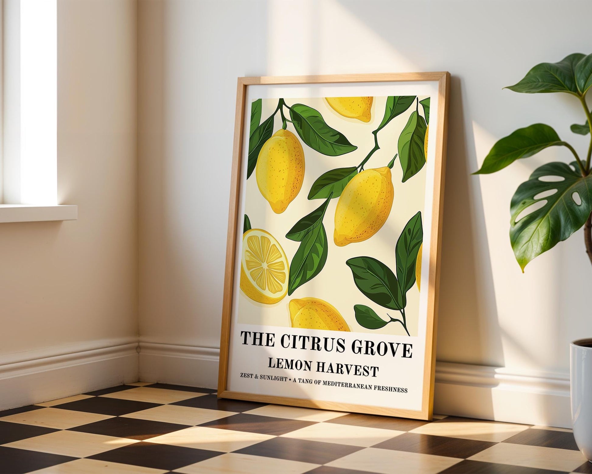 Kitchen Wall Art | Lemon Mediterranean Kitchen Wall Art