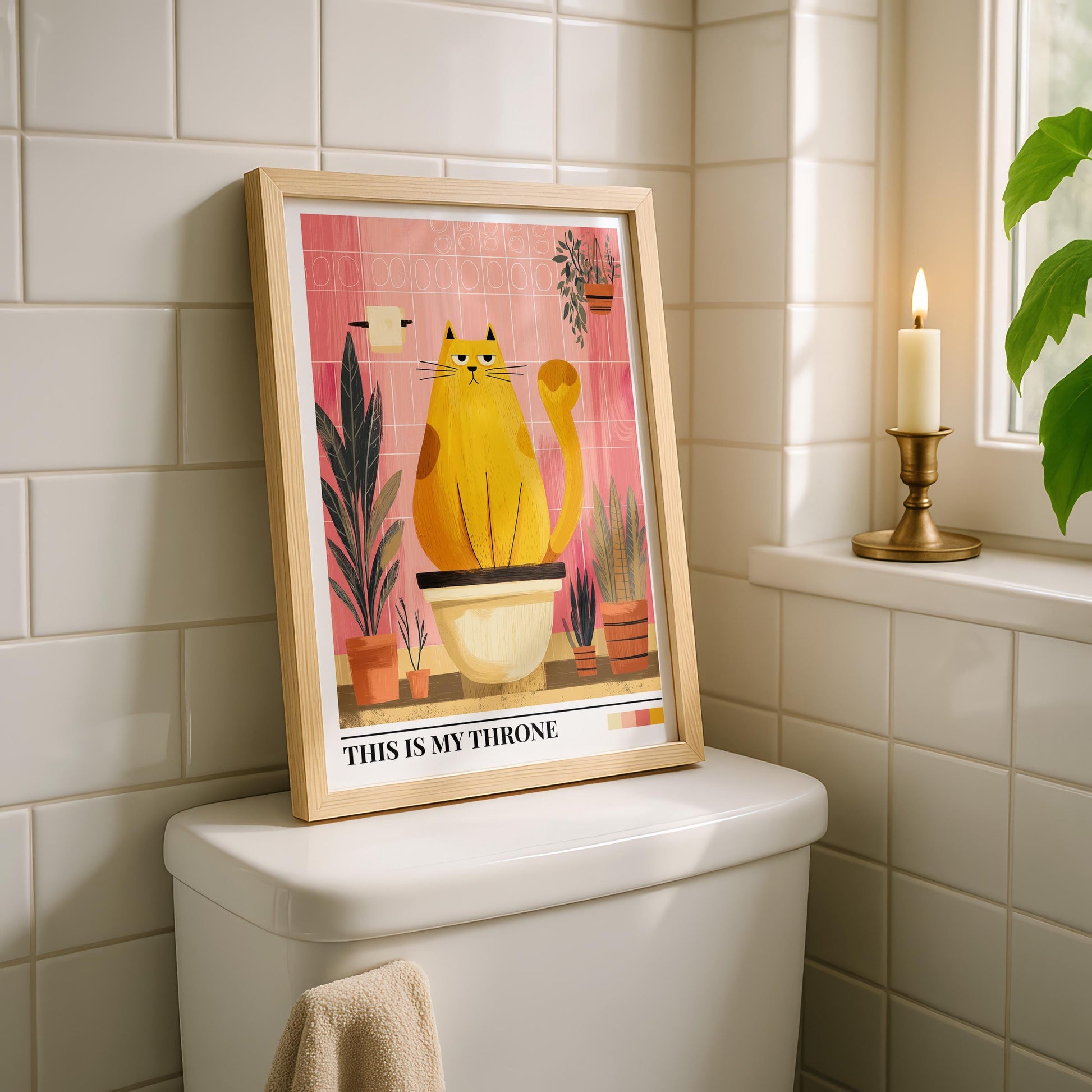 Bathroom Wall Art | Cat Bathroom Wall Art