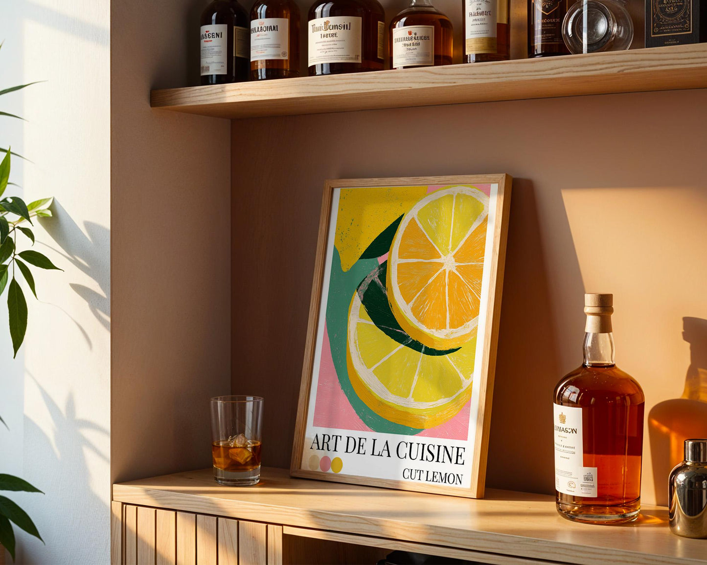 Kitchen Wall Art | Vibrant Lemon Wall Print