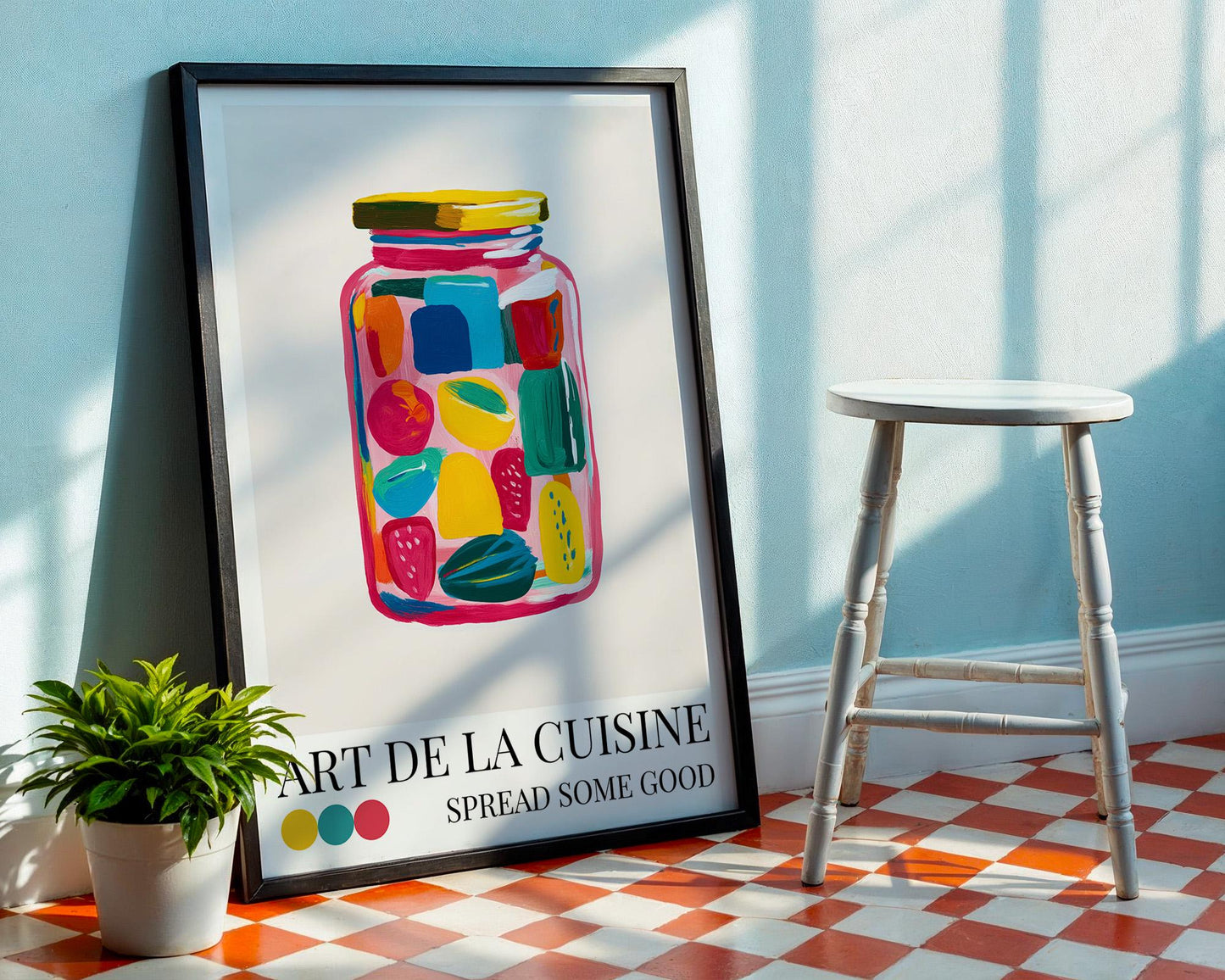 Kitchen Wall Art | Jam Jar Art Print
