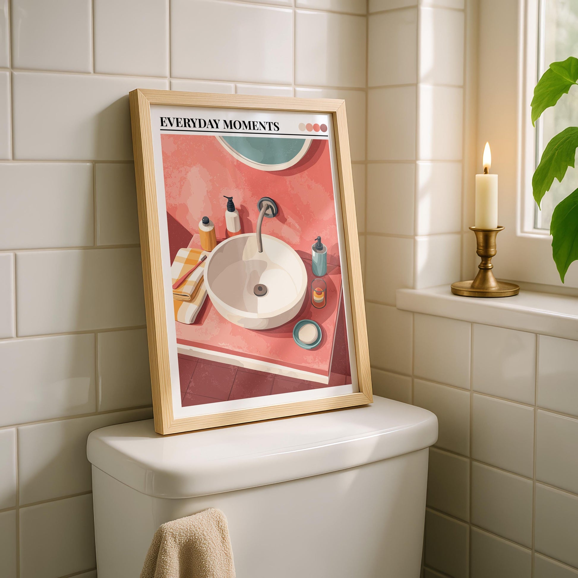 Bathroom Wall Art | Retro Bathroom Wall Art