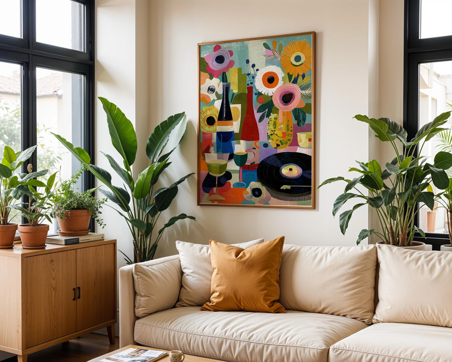 Dopamine Decor | Abstract Floral Boho Dopamine Decor