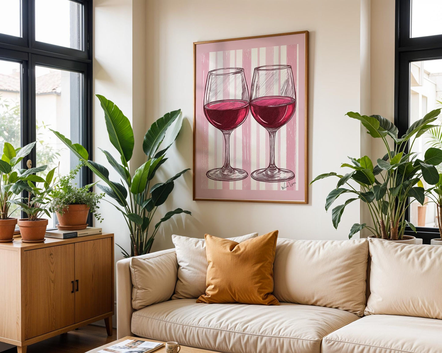 Kitchen Wall Art | Red Wine Wall Art