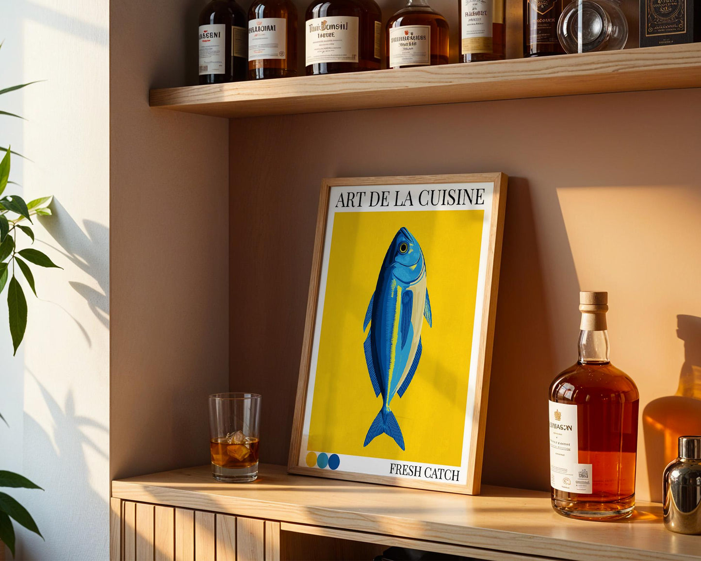 Kitchen Wall Art | Colourful Fish Print