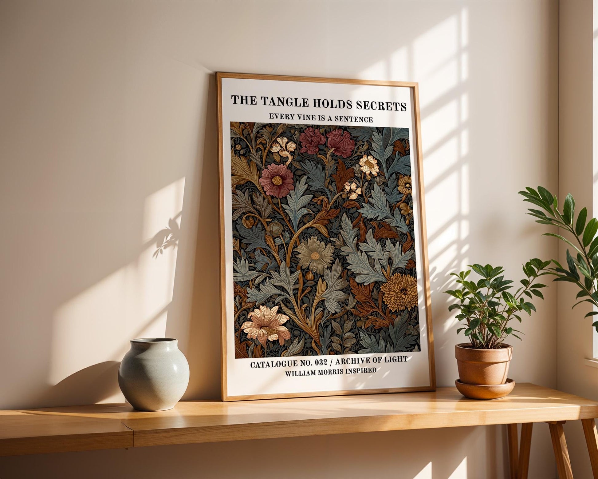 Gallery Wall Art | William Morris Inspired Botanical Print