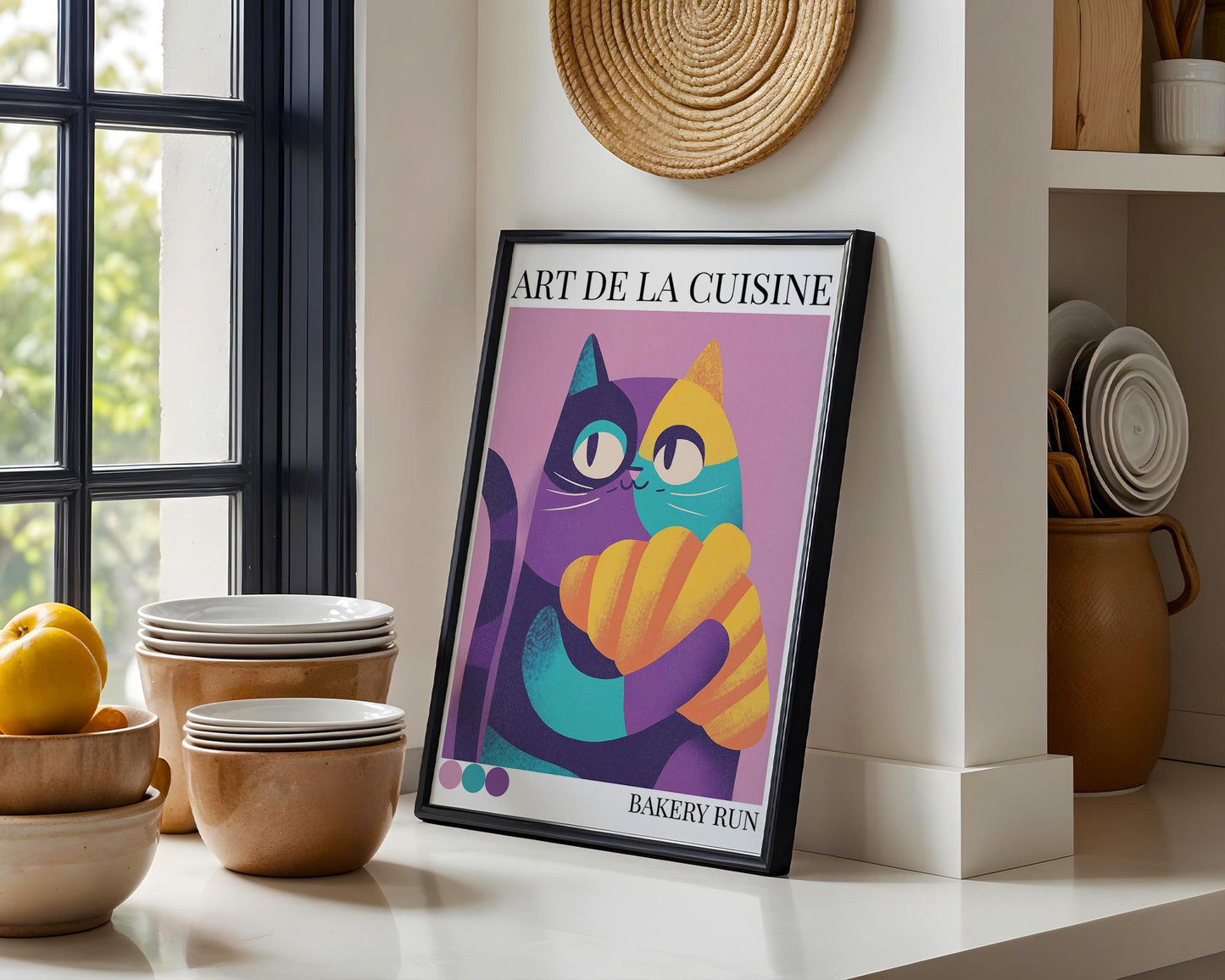 Kitchen Wall Art | Bakery Croissant Wall Art