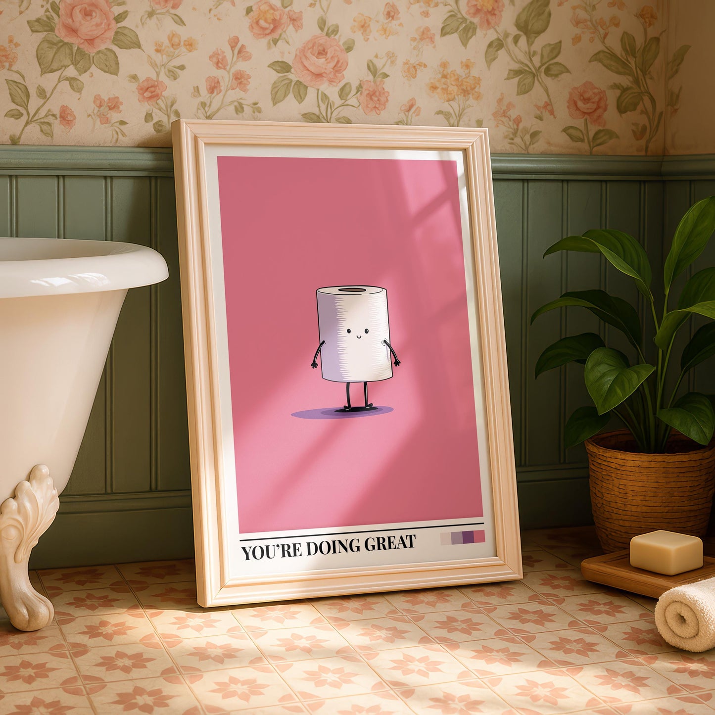 Bathroom Wall Art | Toilet Paper Wall Art