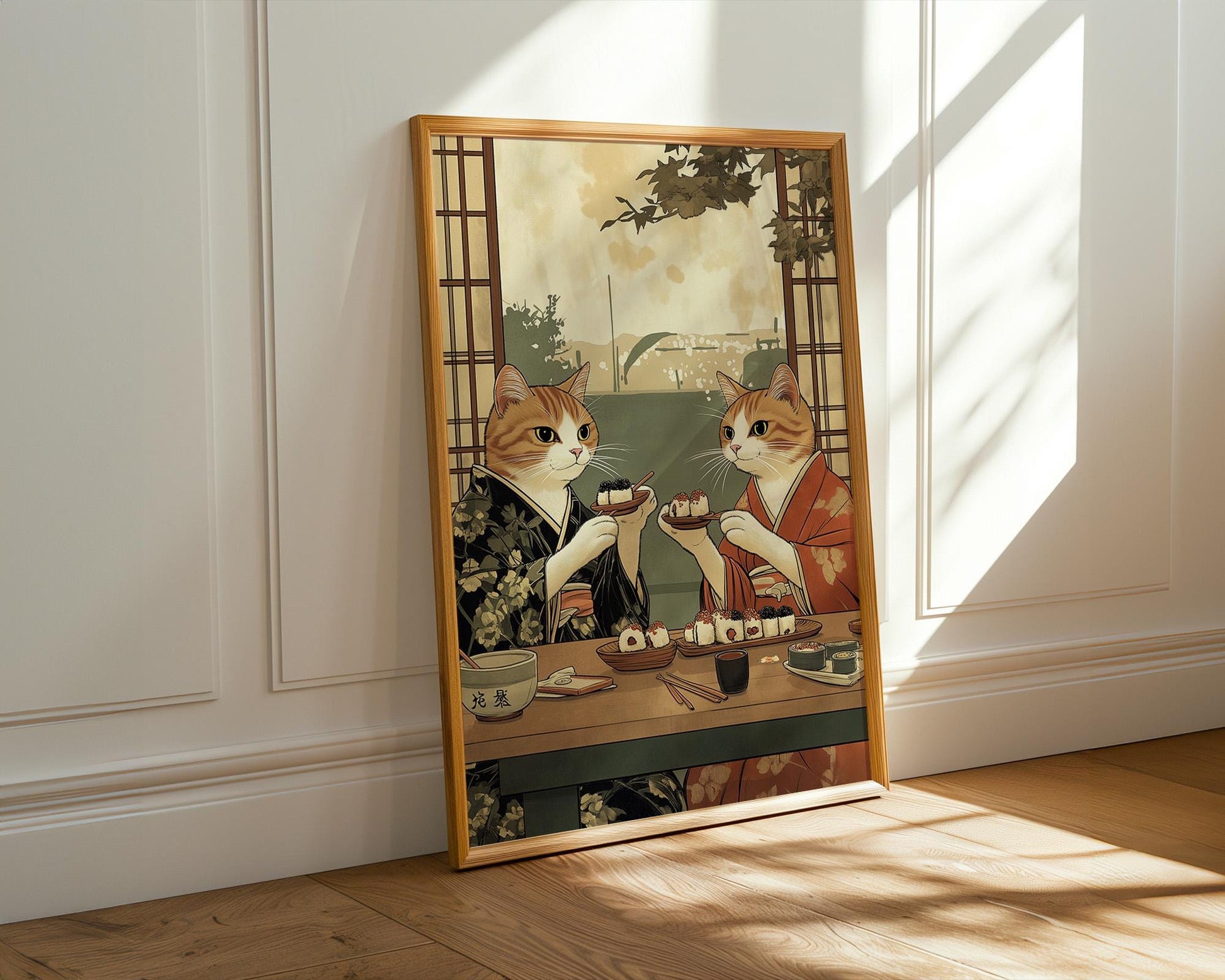 Japanese Wall Art | Japanese Cat Poster
