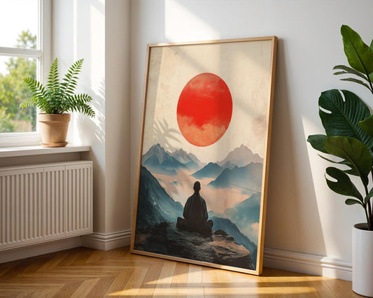 Japanese Wall Art | Japanese Mountain Poster