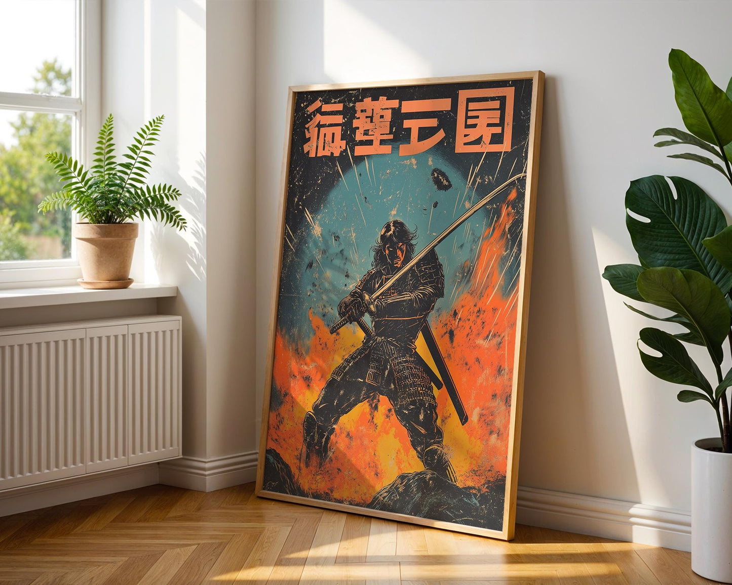 Japanese Wall Art | Vintage Samurai Poster
