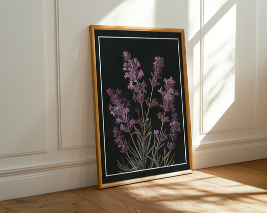 Flower Wall Decor | Lavender Floral Poster