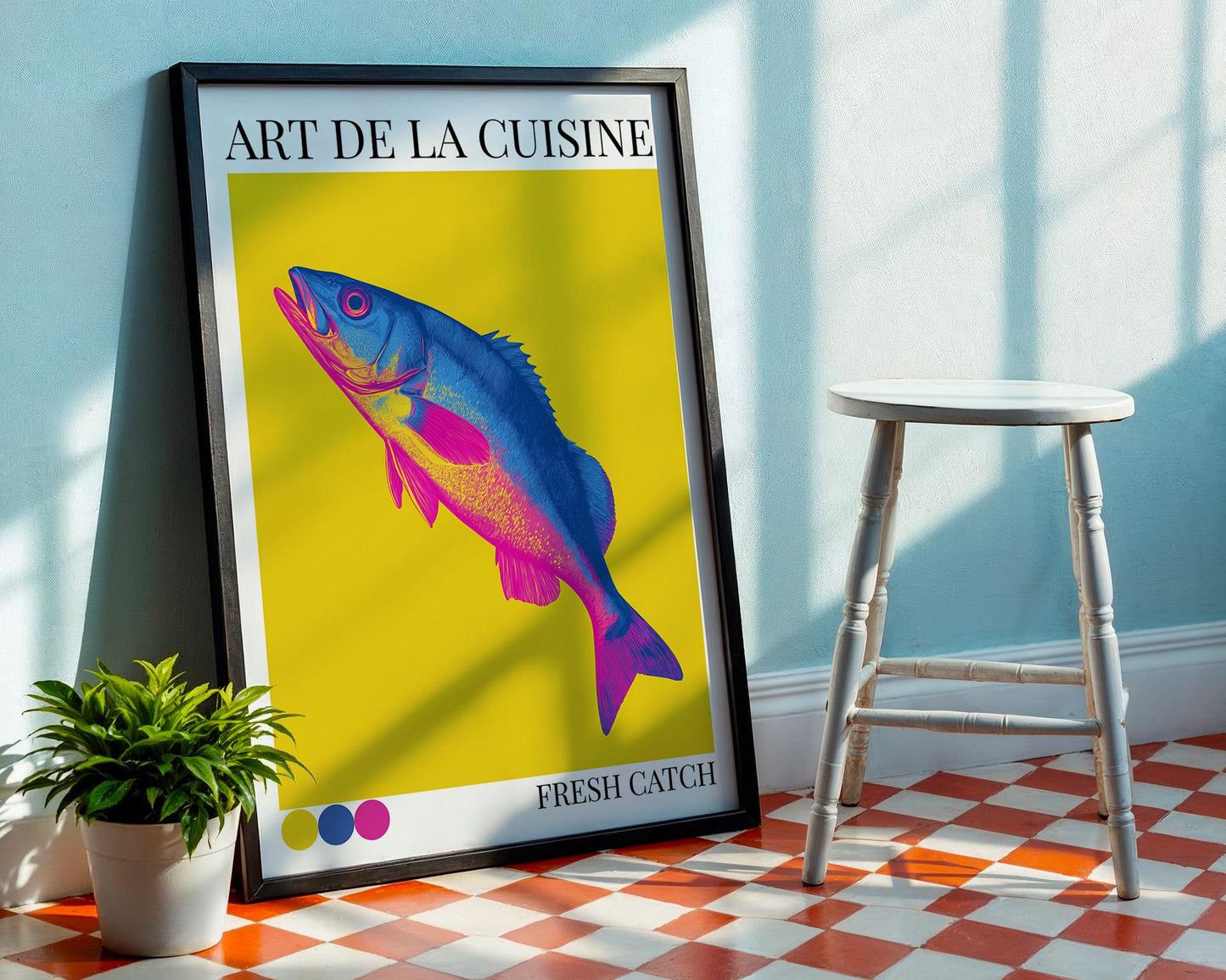 Kitchen Wall Art | Vibrant Fish Wall Poster