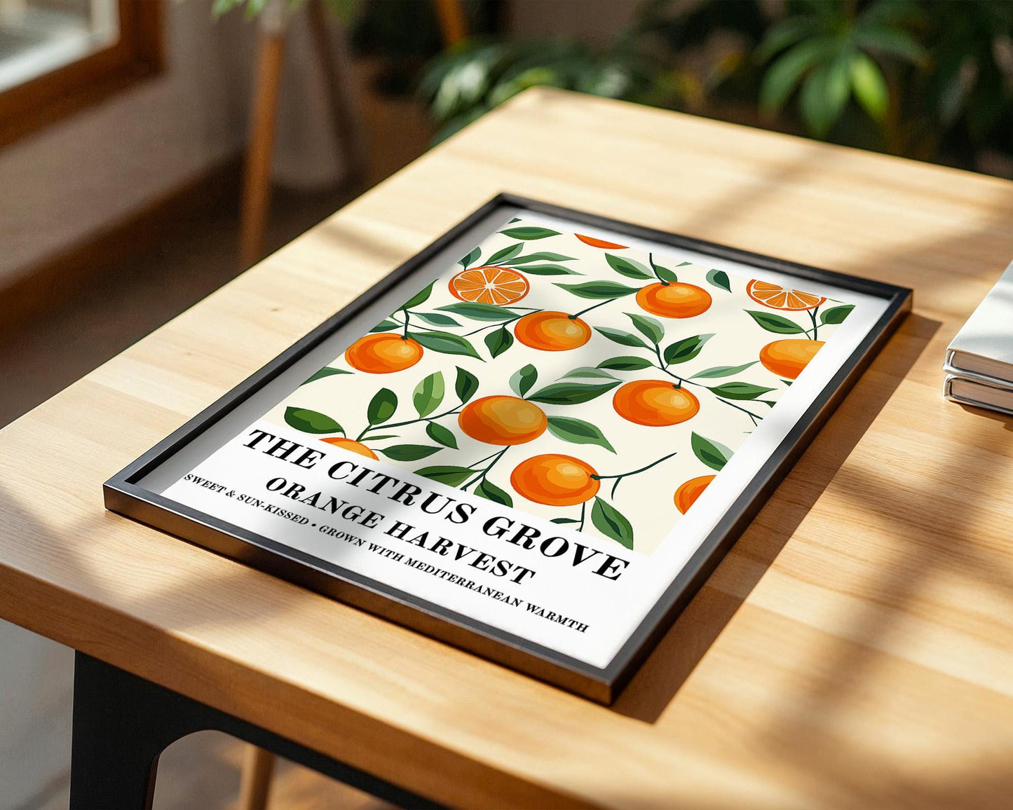 Kitchen Wall Art | Orange Fruit Poster
