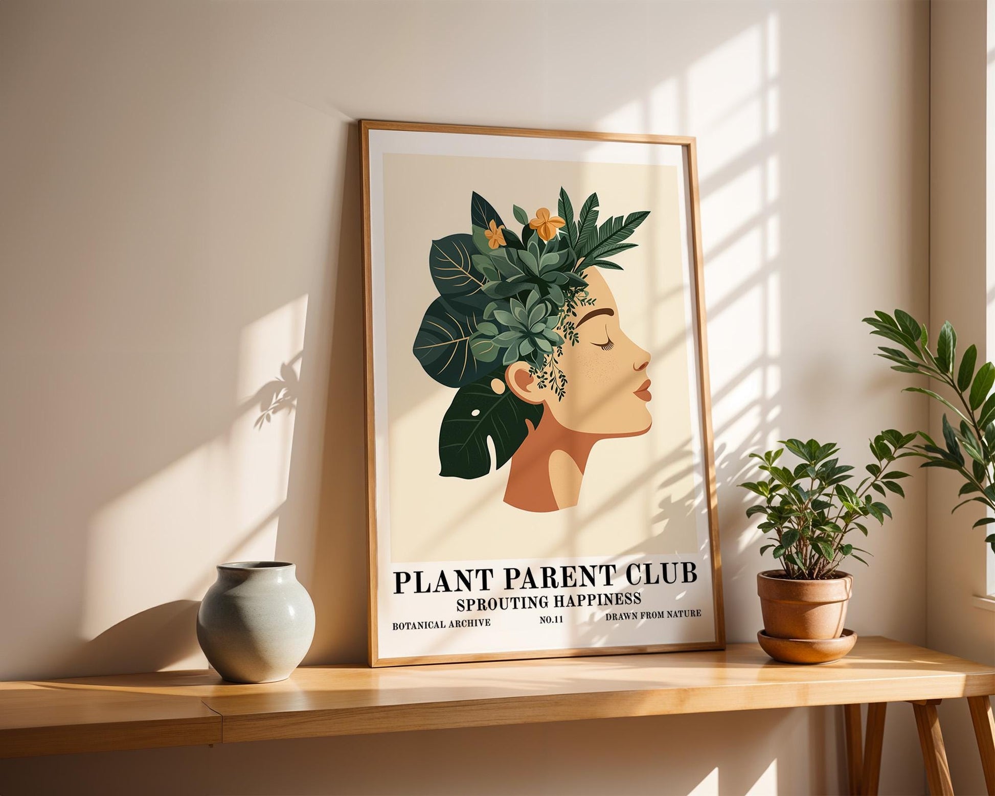 Flower Wall Decor | Botanical House Plant Poster