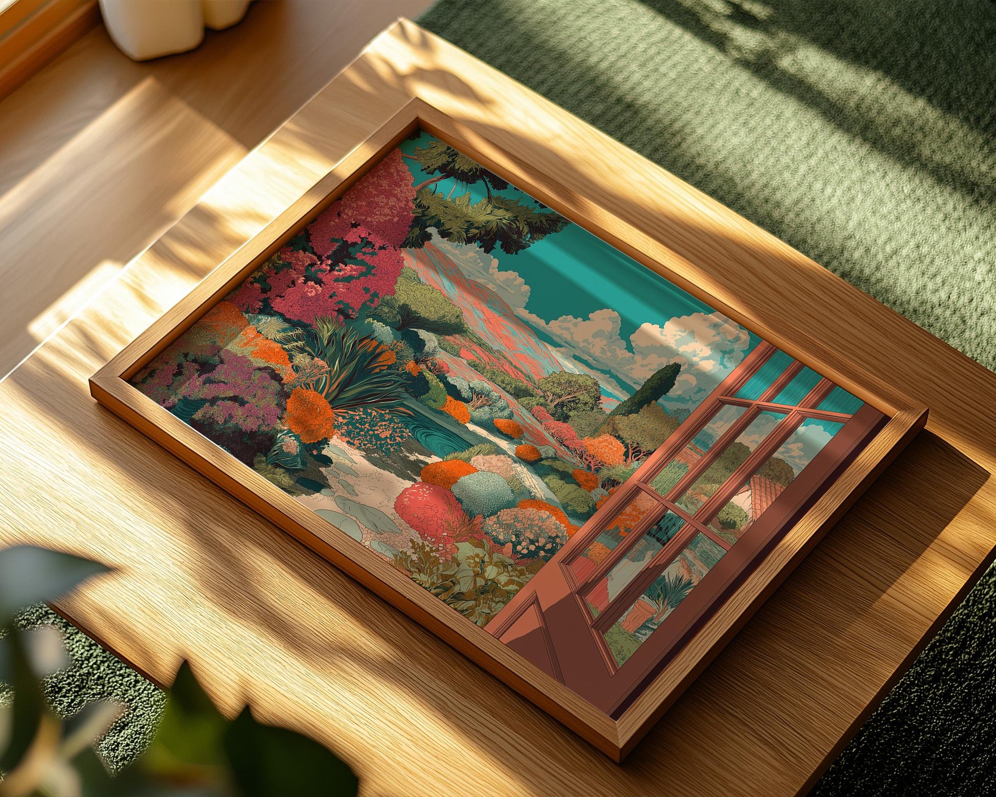 Dopamine Decor | Colourful Floral Garden Boho Art