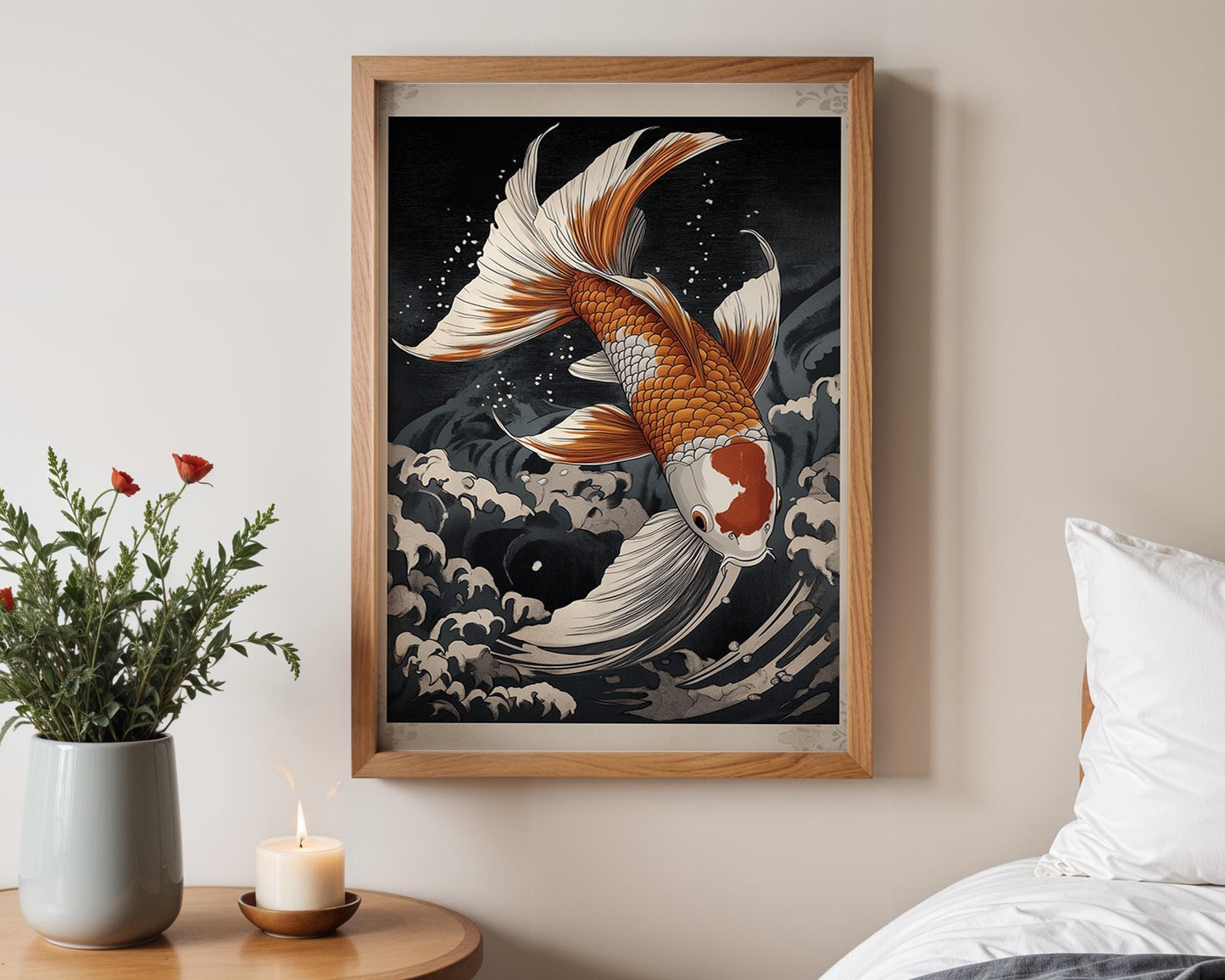 Japanese Wall Art | Japanese Koi Fish Art