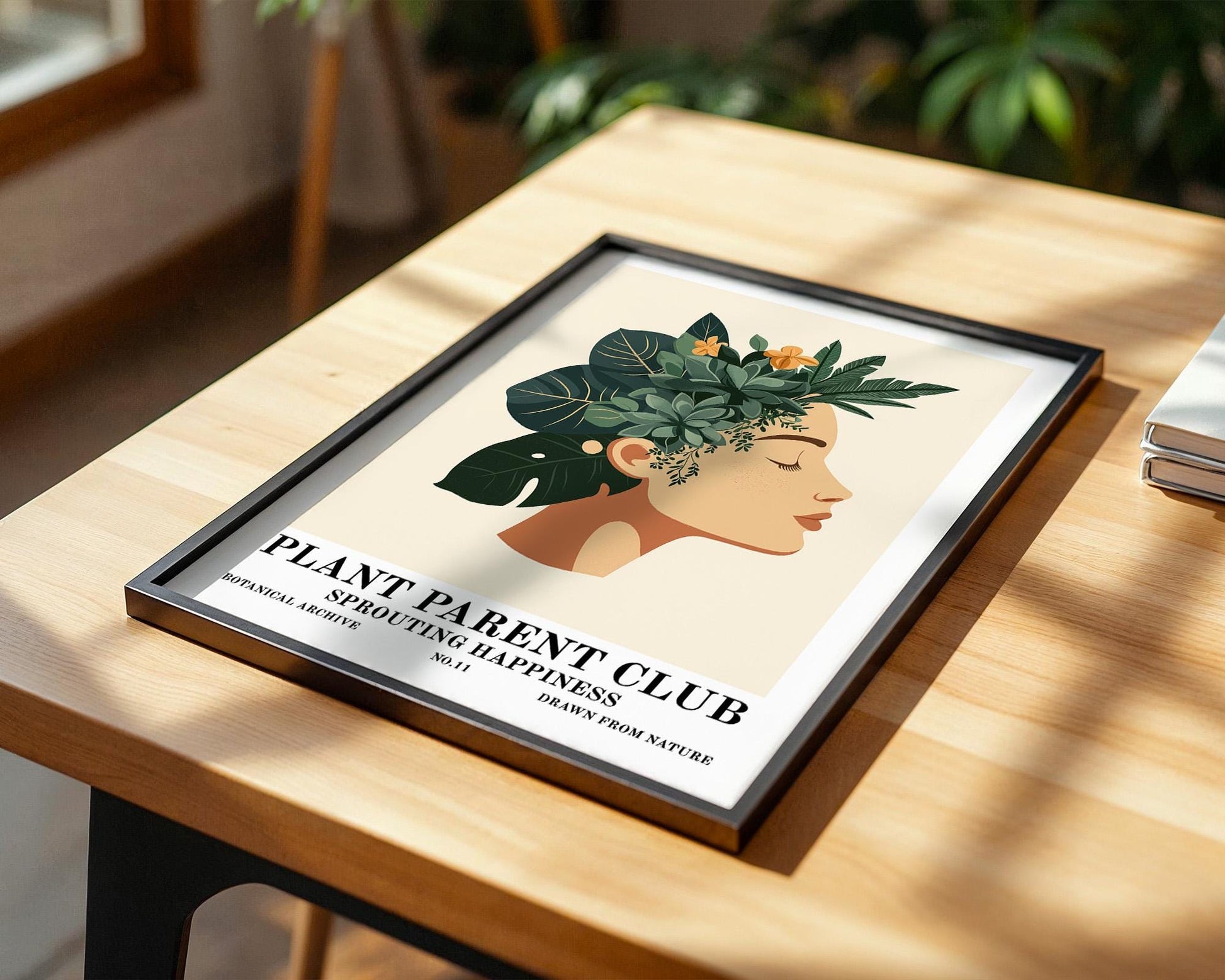Flower Wall Decor | Botanical House Plant Poster