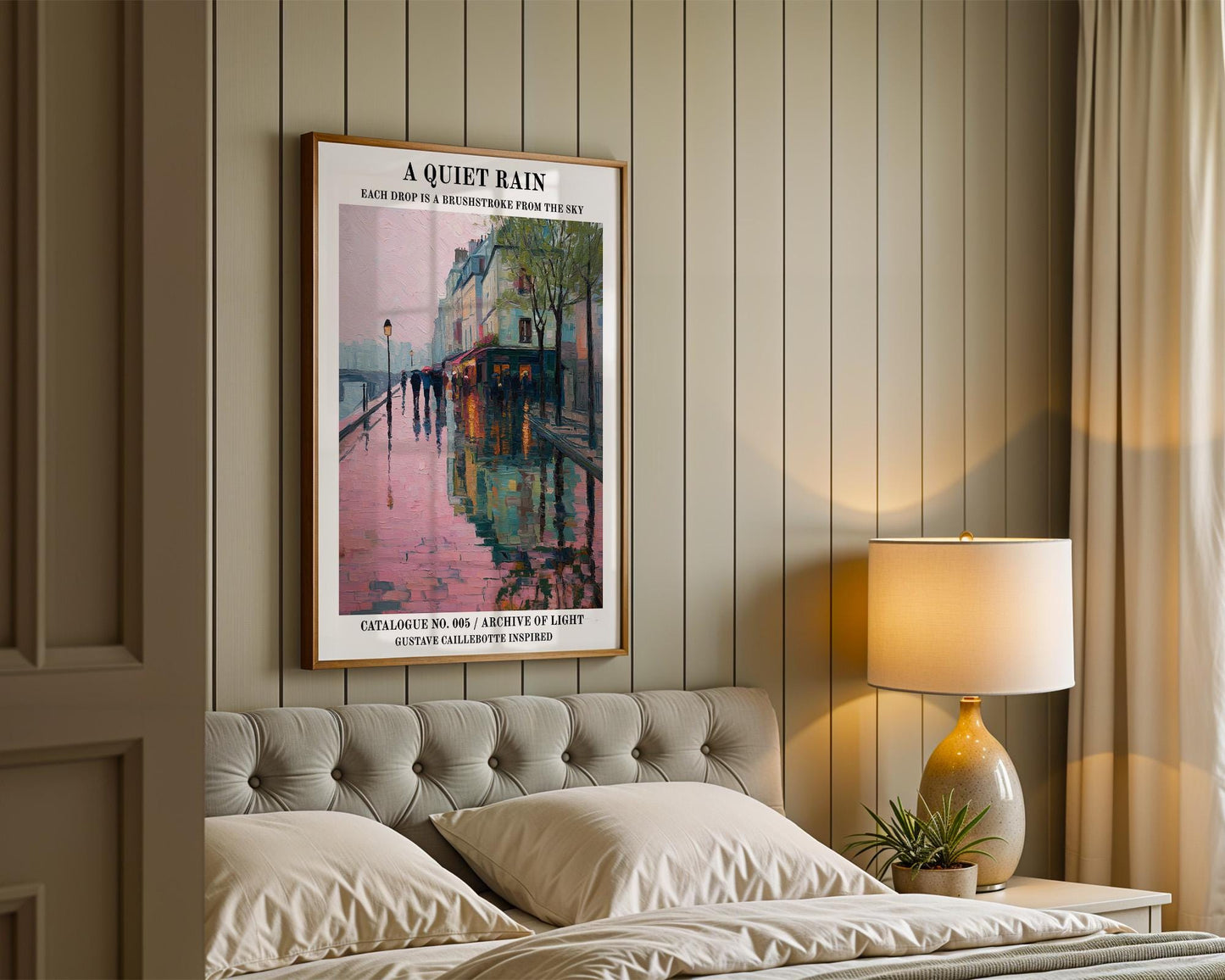 Gallery Wall Art | Vintage Paris Rain Poster