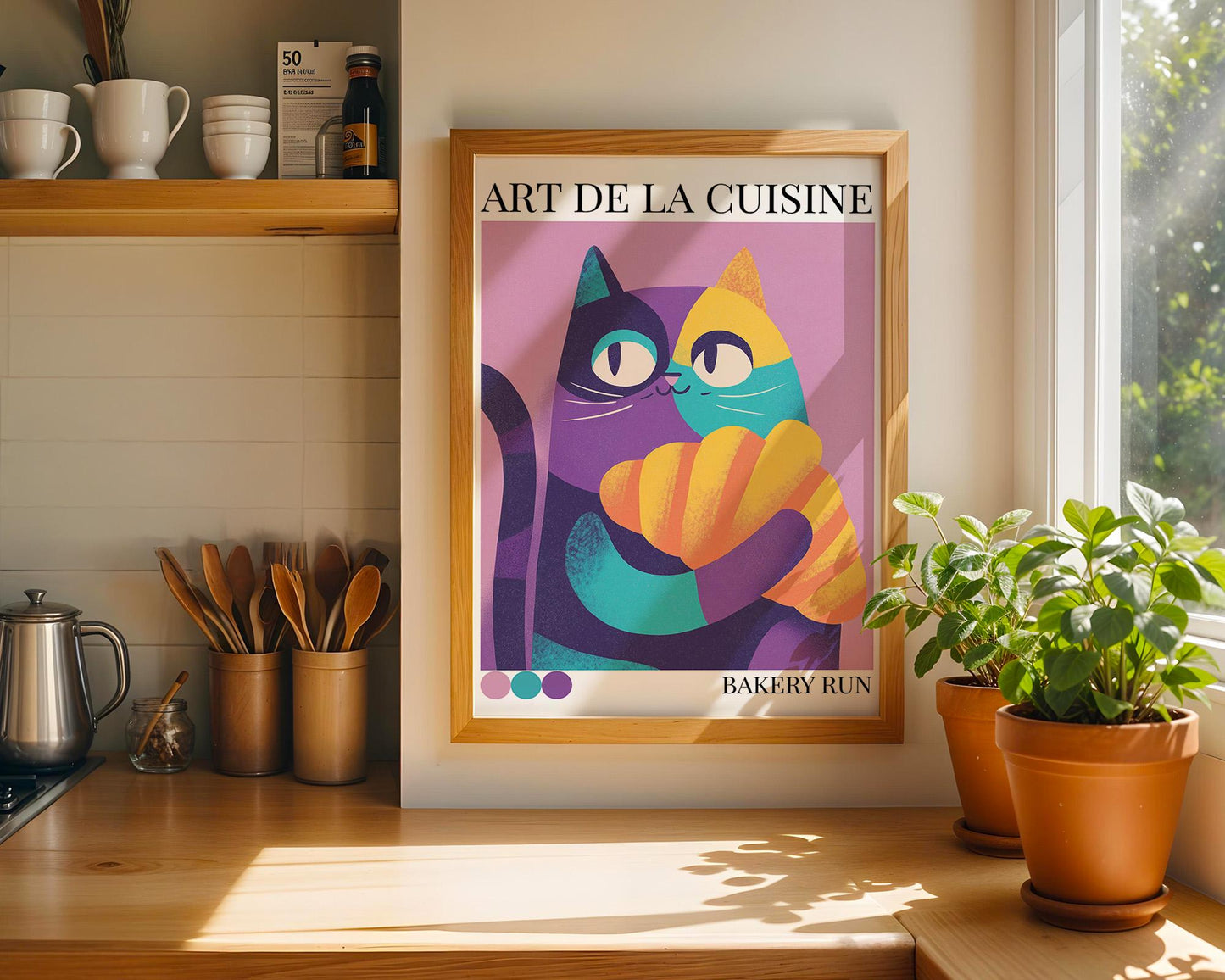 Kitchen Wall Art | Bakery Croissant Wall Art