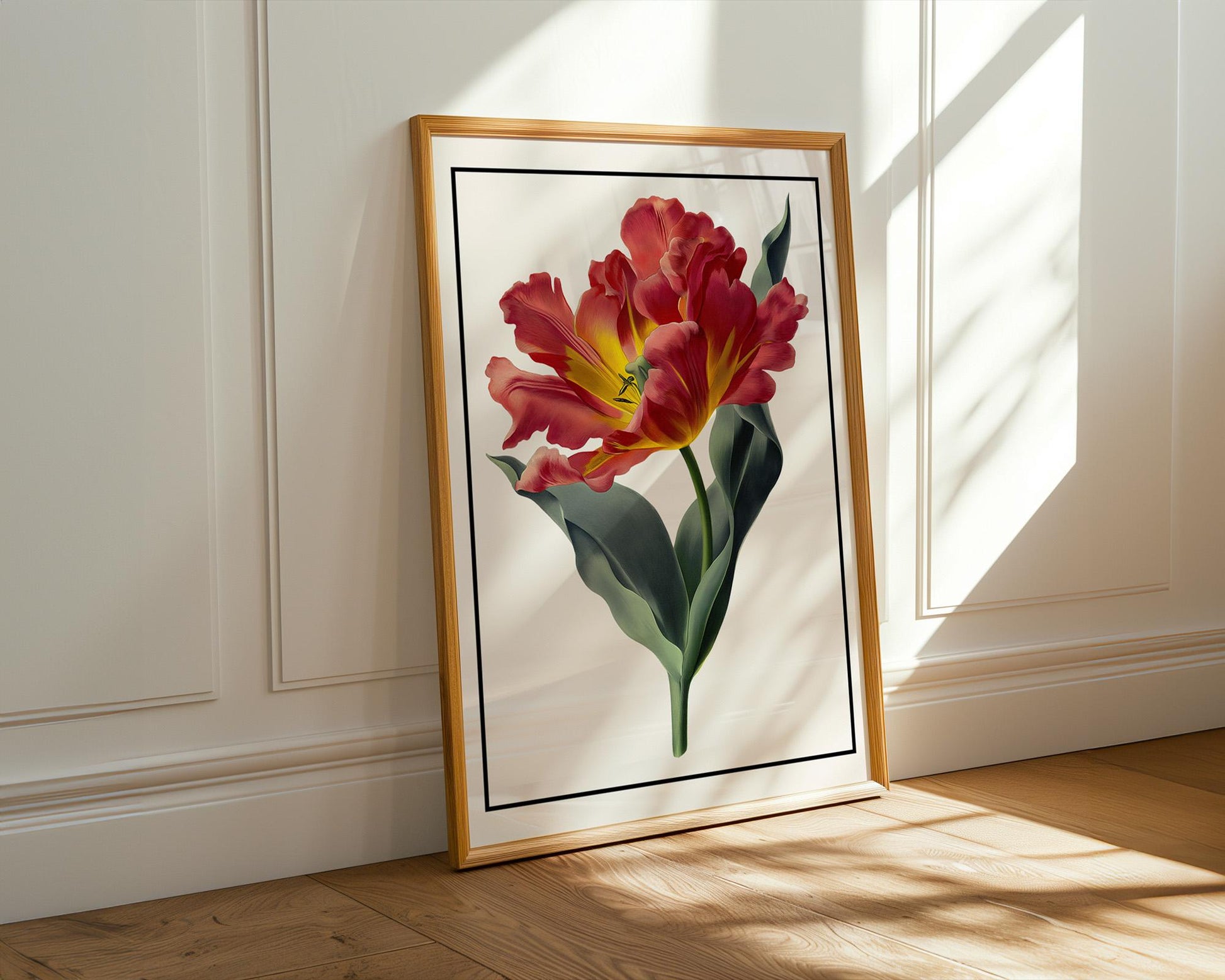 Flower Wall Decor | Vibrant Tulip Flower Poster