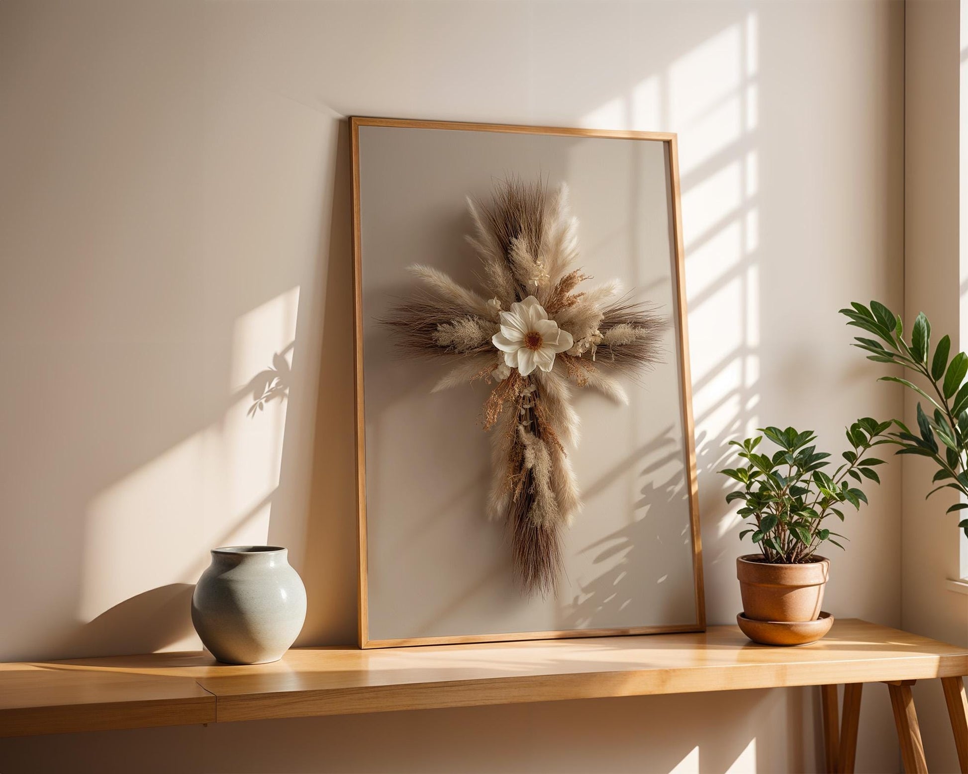 Christian Wall Art | Rustic Cross Poster