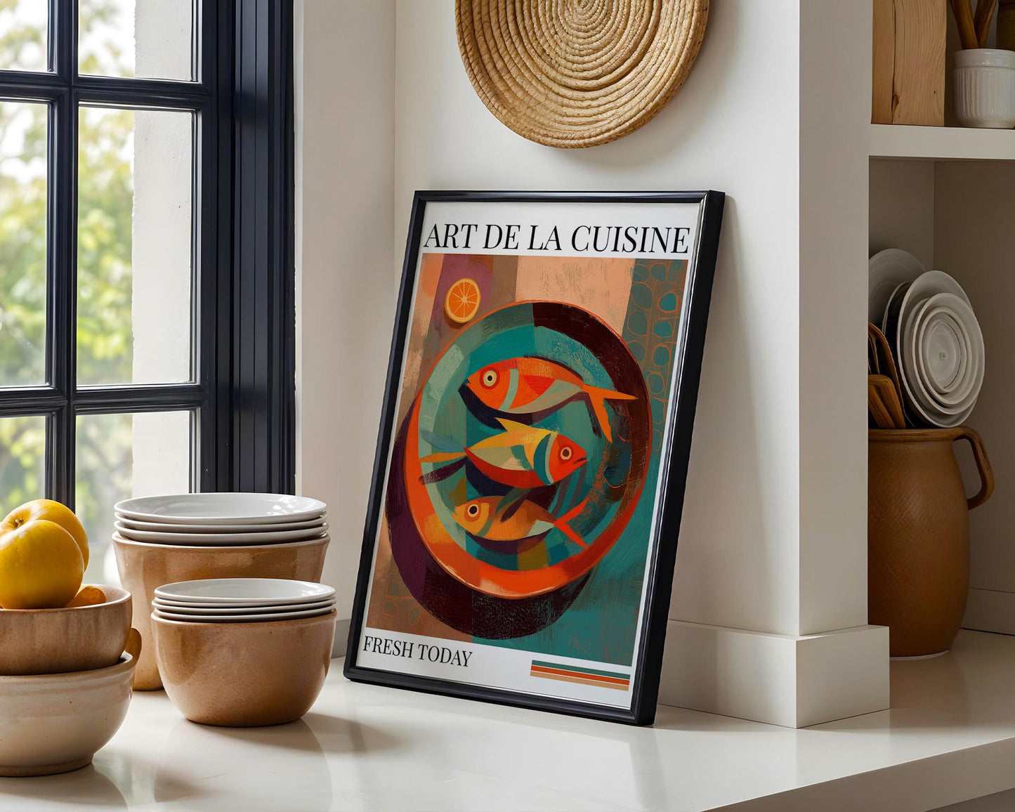 Kitchen Wall Art | Colorful Fish Wall Art