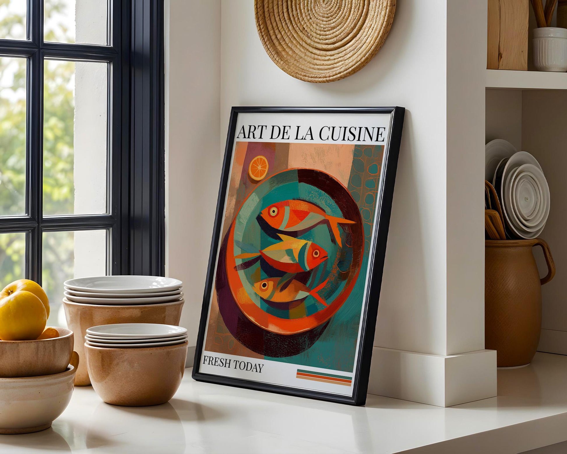 Kitchen Wall Art | Colorful Fish Wall Art
