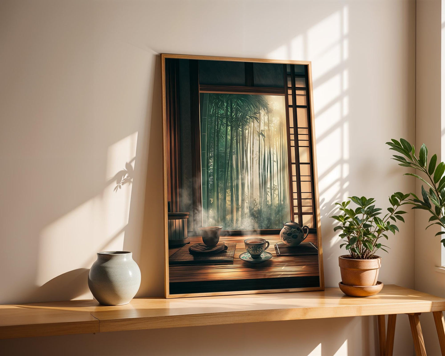 Japanese Wall Art Print | Bamboo Forest Art & Zen Decor