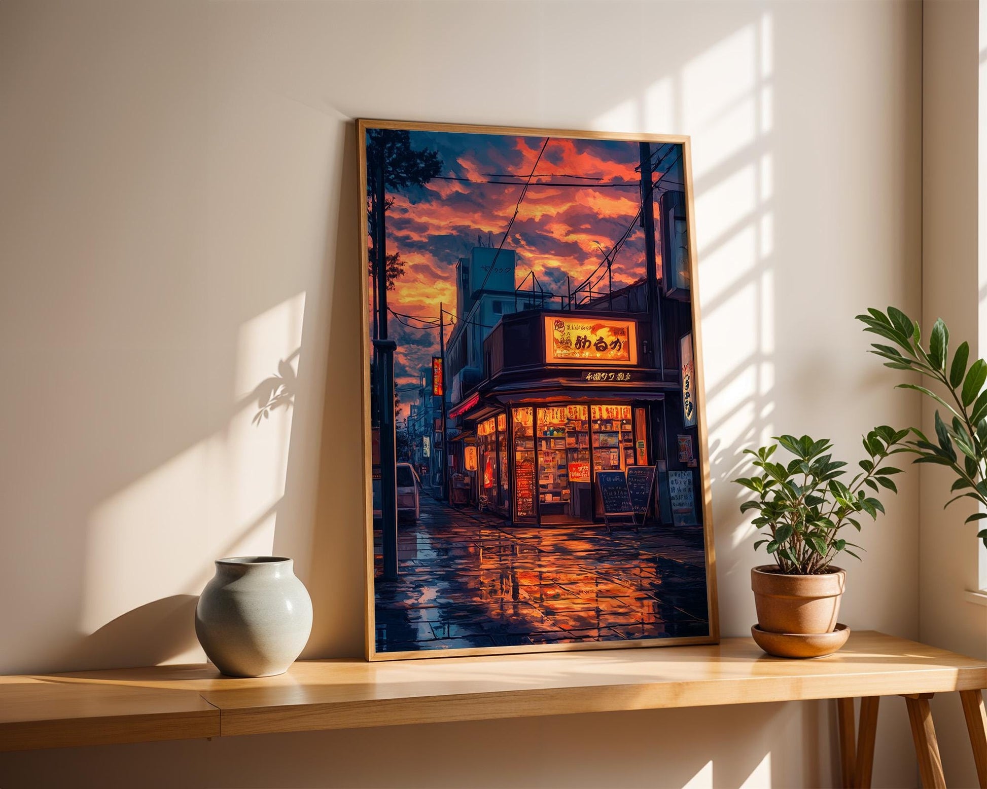 Japanese Wall Art | Japanese Cityscape Poster