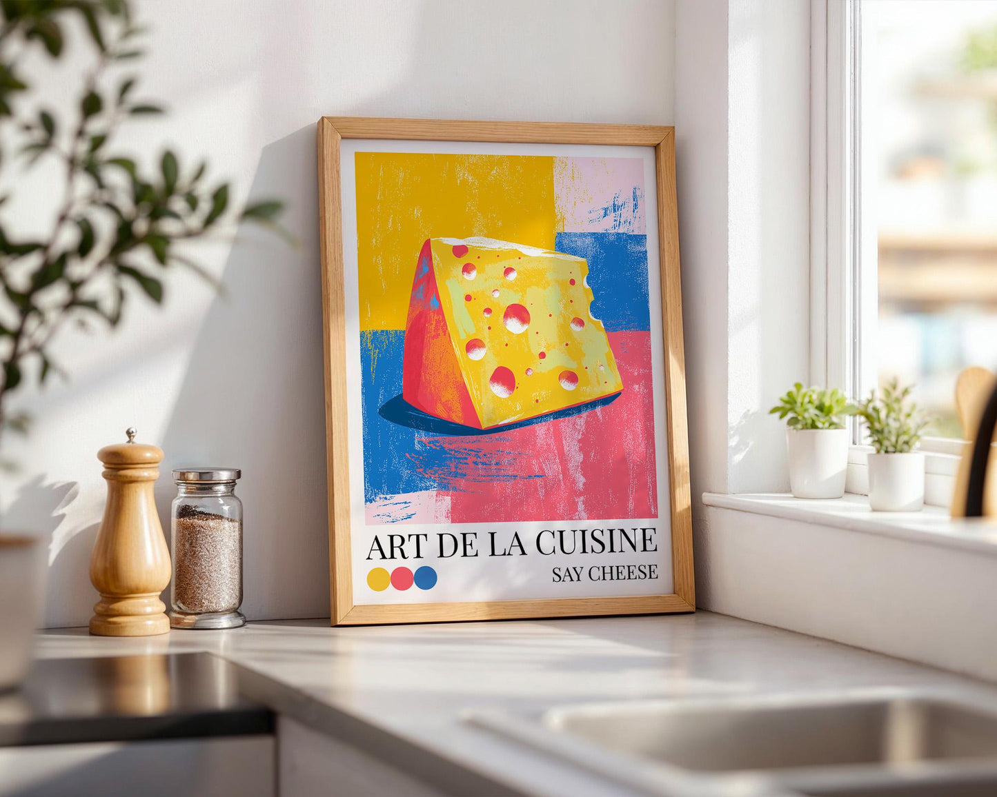 Kitchen Wall Art | Cheese Kitchen Wall Art