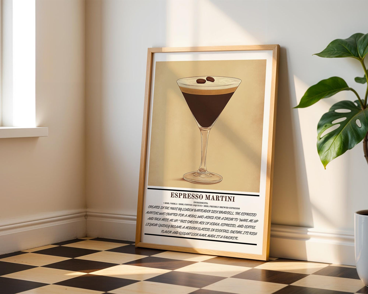 Kitchen Wall Art | Espresso Martini Art