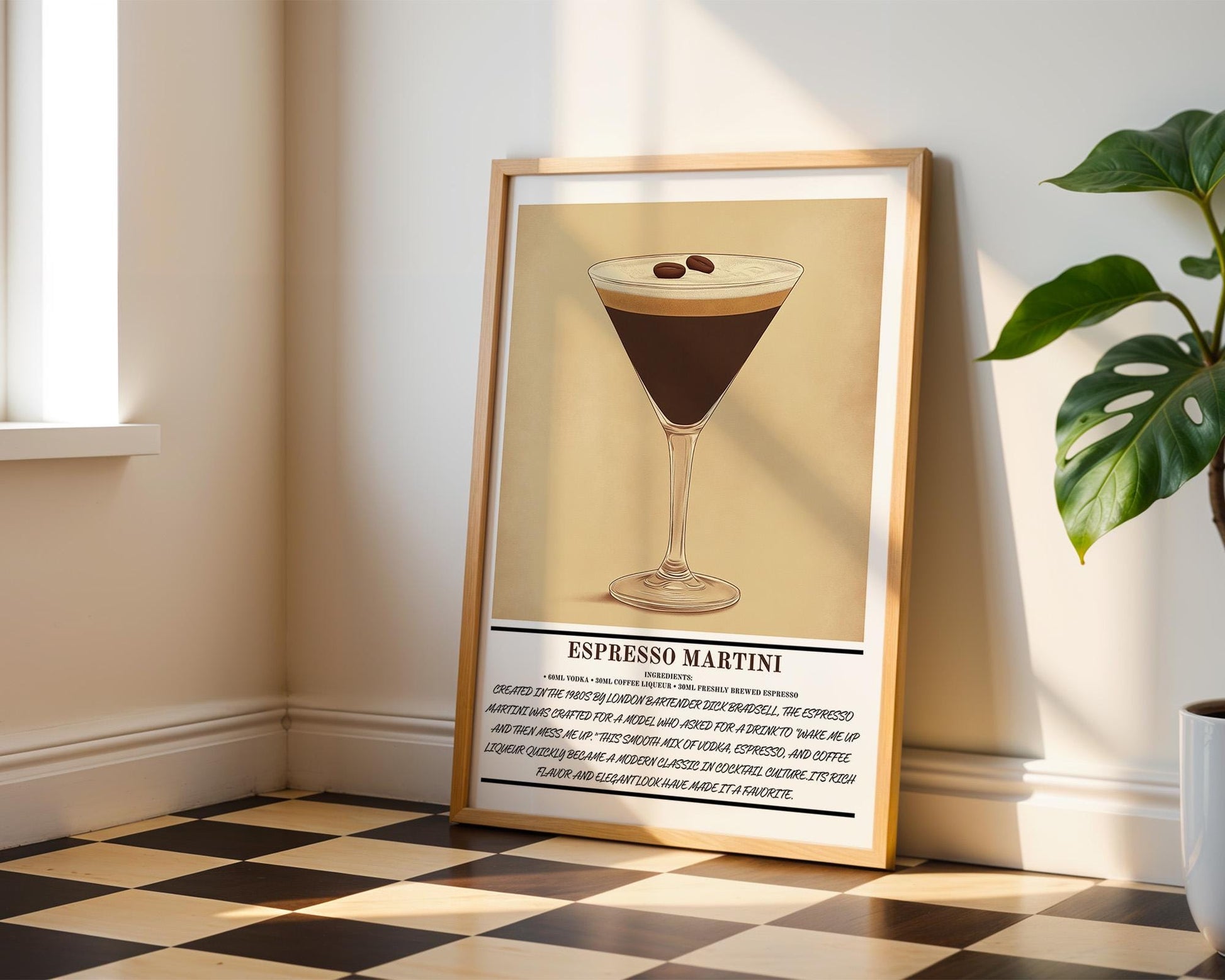Kitchen Wall Art | Espresso Martini Art