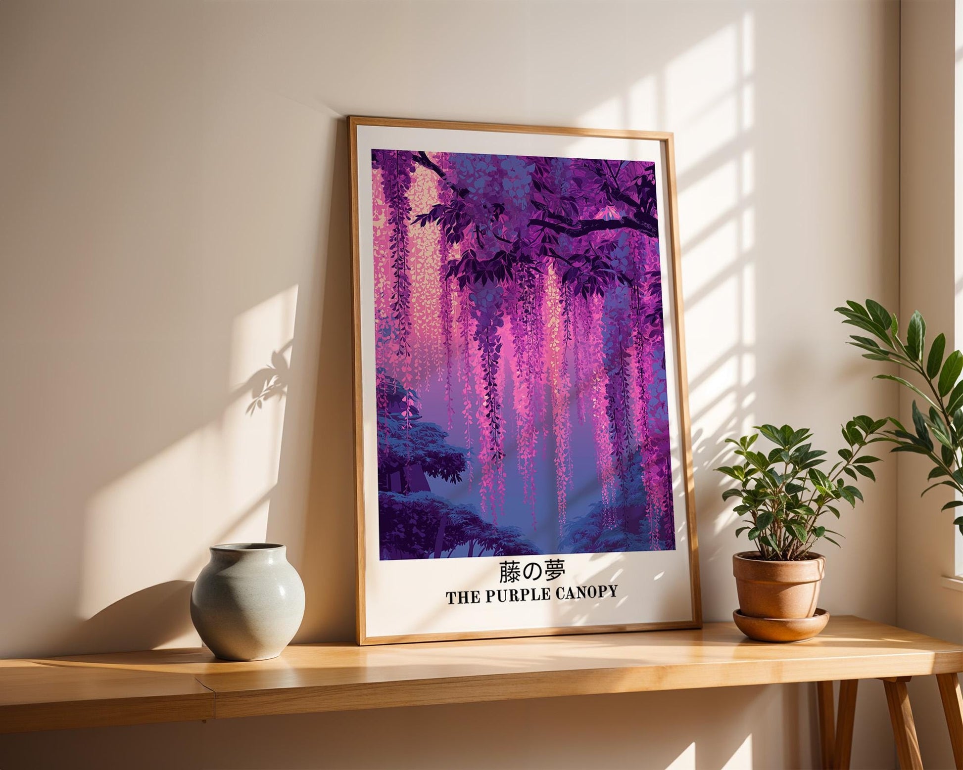 Japanese Wall Art | Japanese Wisteria Poster