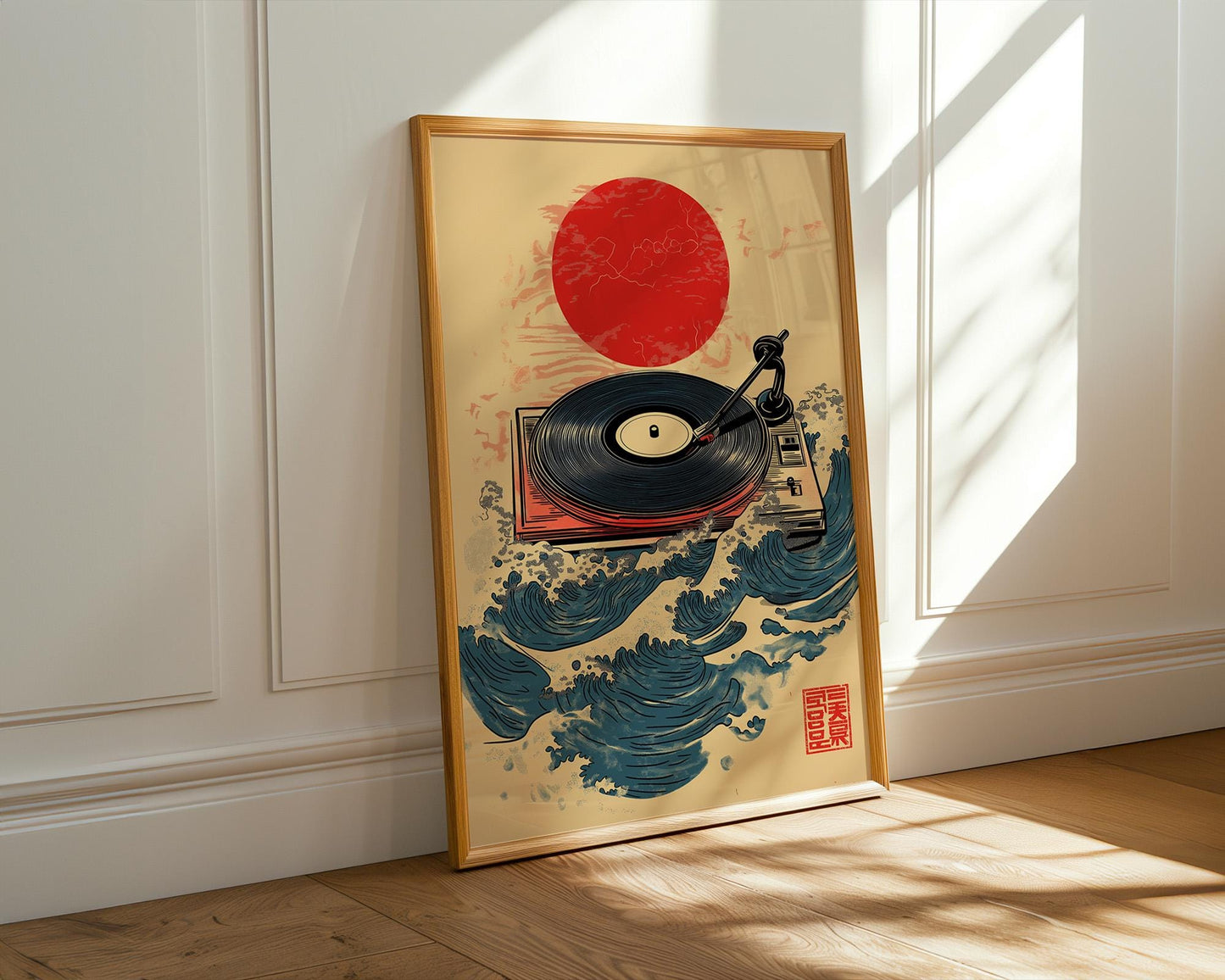 Japanese Wall Art | Japanese Vinyl Record Player