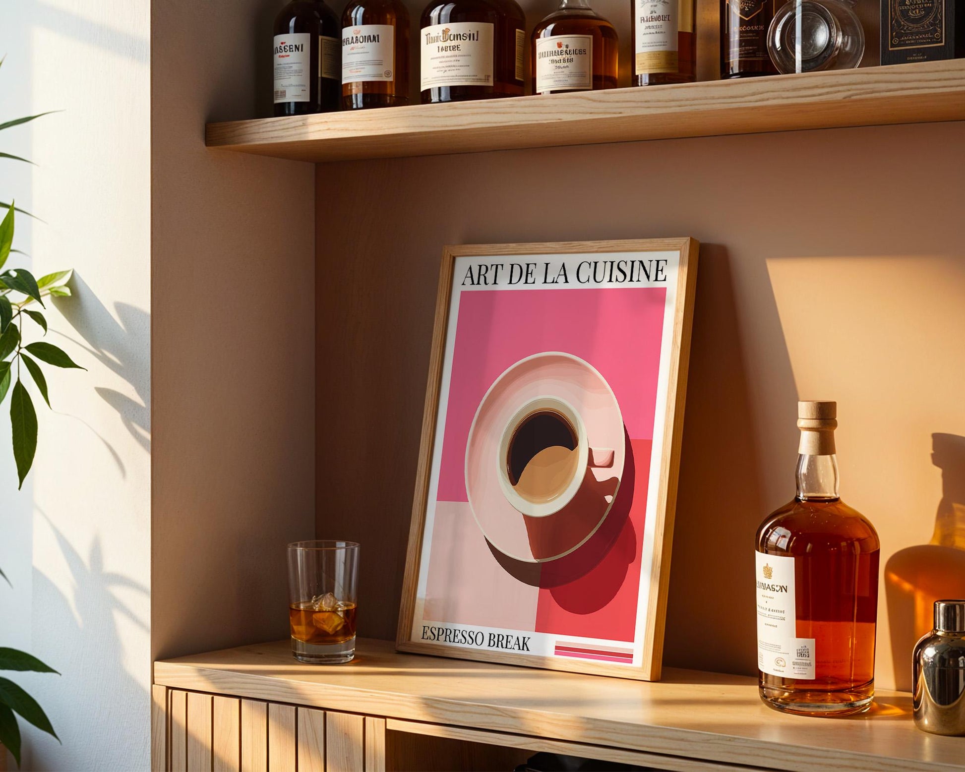 Kitchen Wall Art | Bold Espresso Print