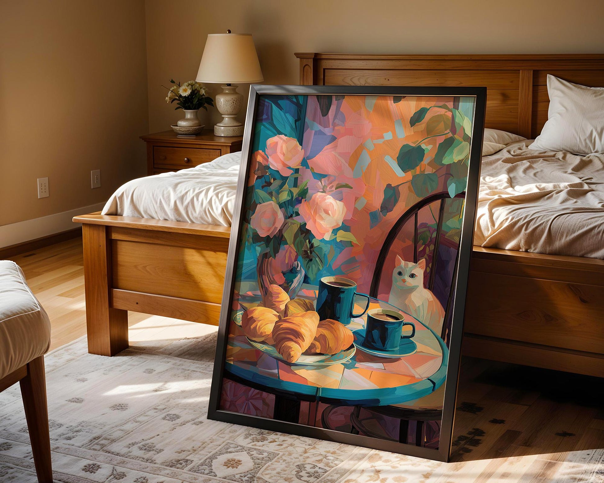 Dopamine Decor | Colourful Abstract Floral Print