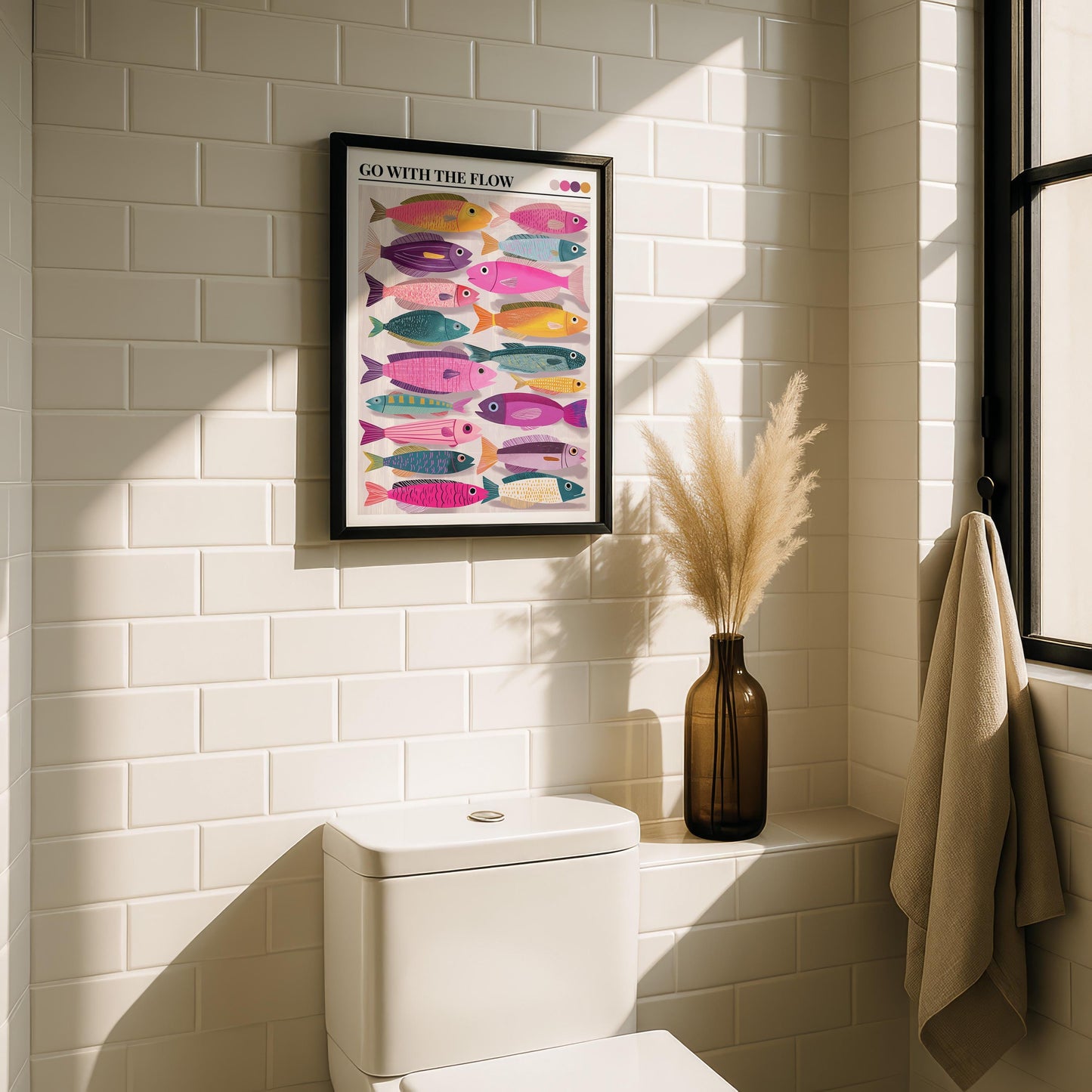 Bathroom Wall Art | Fish Bathroom Wall Art