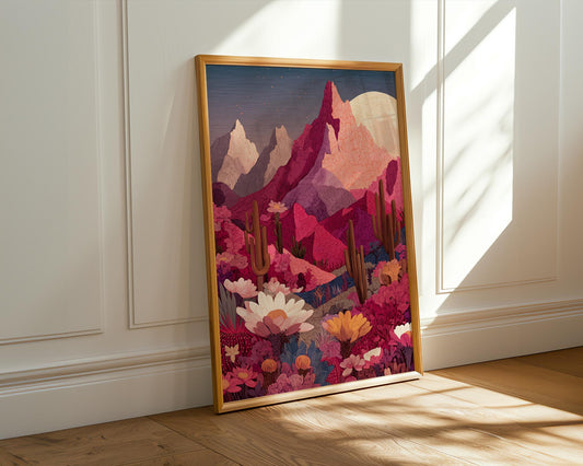 Dopamine Decor | Abstract Desert Boho Cactus Decor