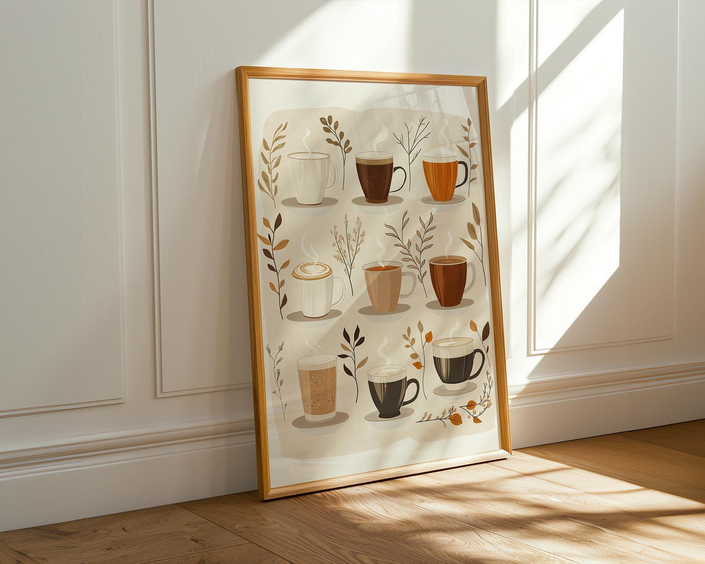 Kitchen Wall Art | Coffee Chart Wall Art
