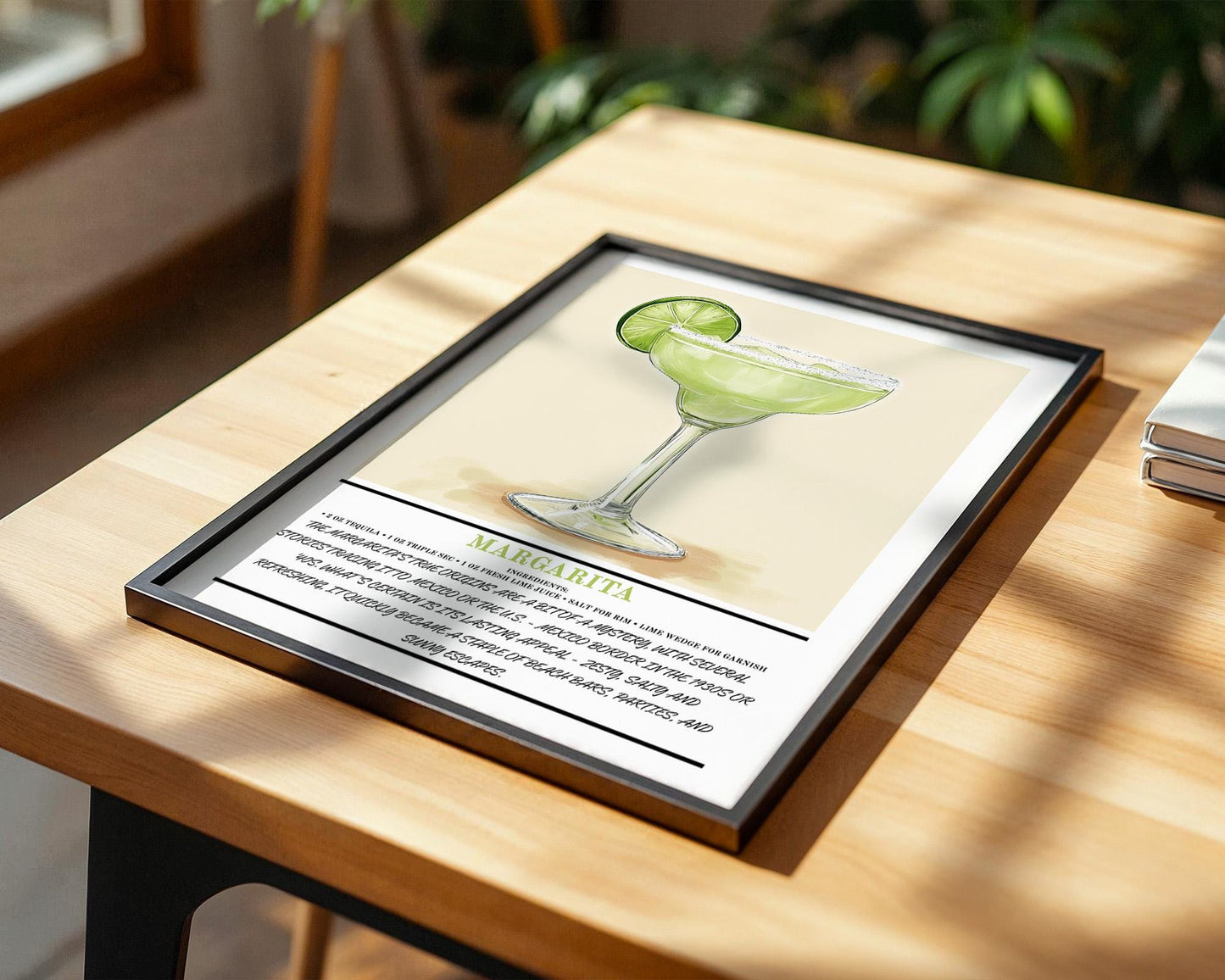 Kitchen Wall Art | Margarita Cocktail Art