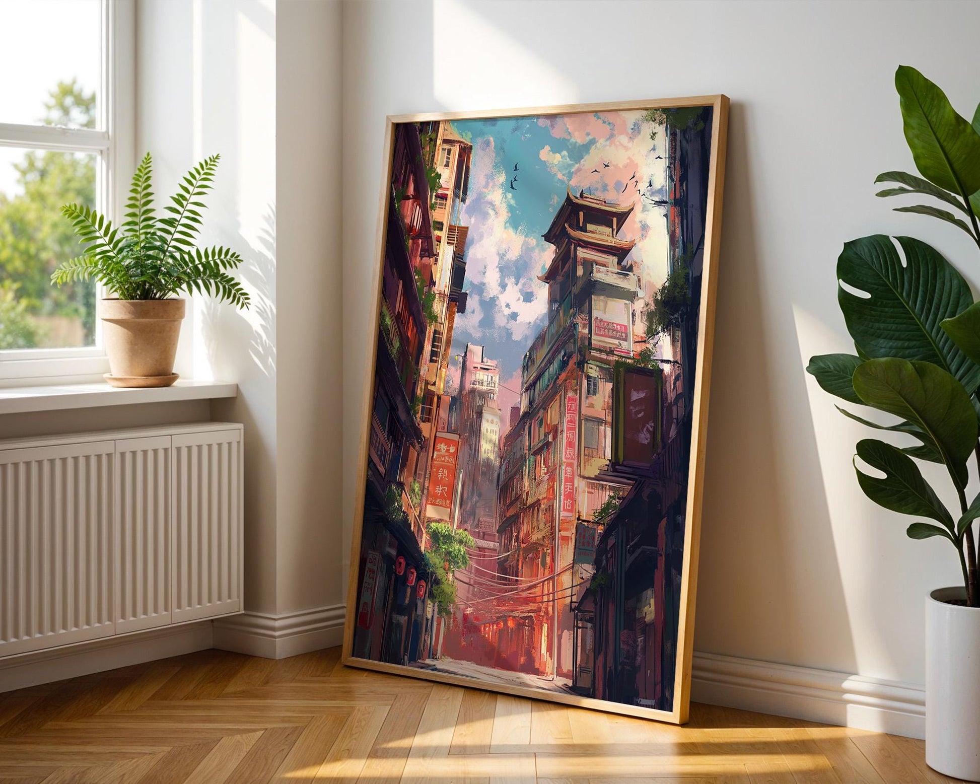 Japanese Wall Art | Japanese Cityscape Poster