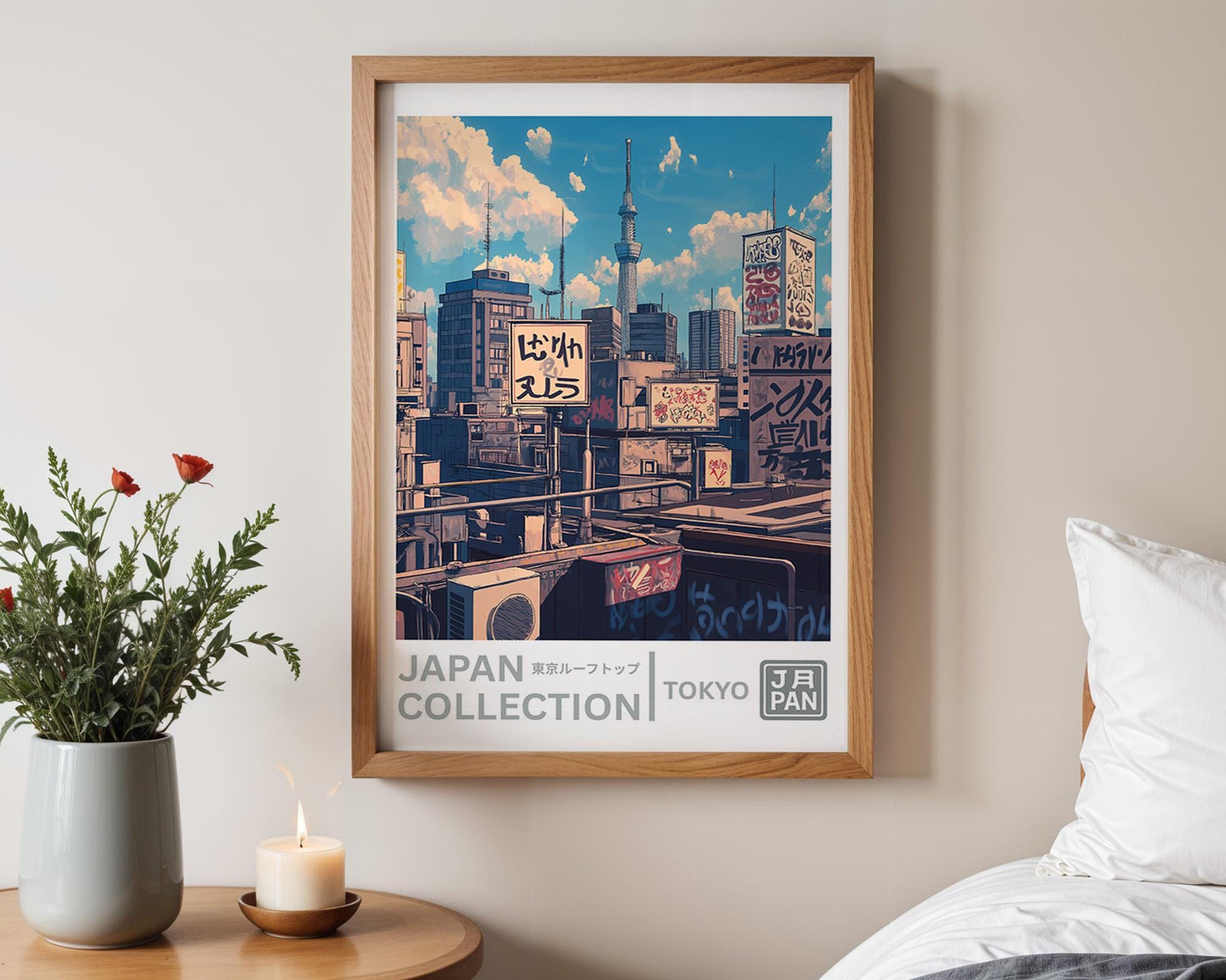 Japanese Wall Art | Tokyo Cityscape Urban Japan Poster