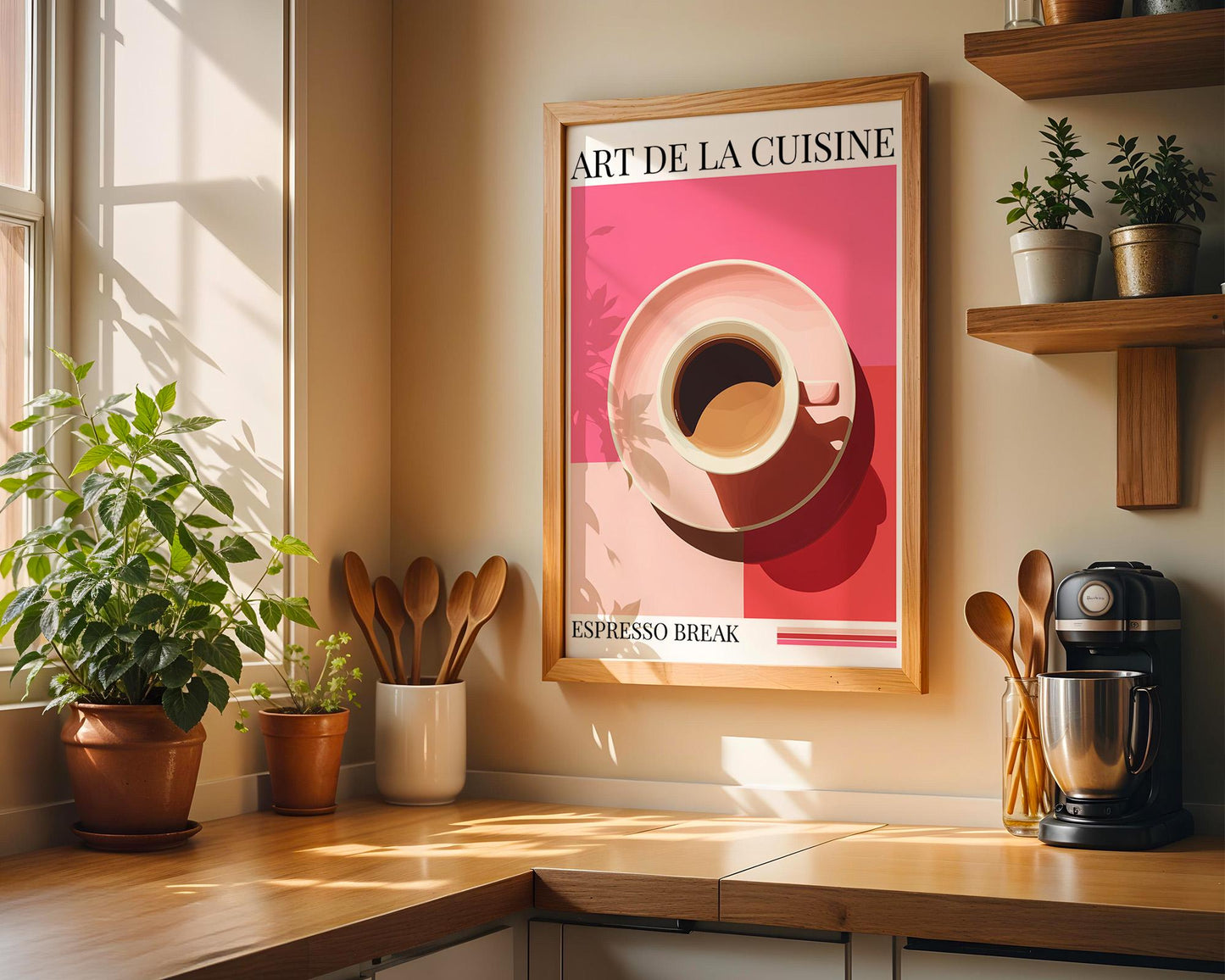Kitchen Wall Art | Bold Espresso Print